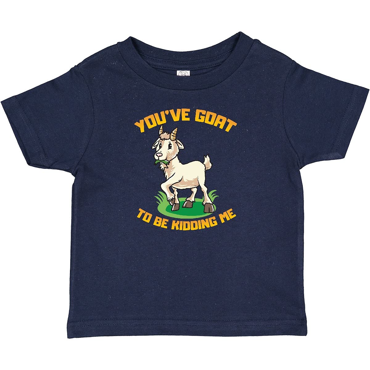 Inktastic Funny Goat Kid Joke Baby T-Shirt - Cute & Soft Cotton Tee for Toddlers & Infants - Perfect for Playdates, Birthdays & Family Photos
