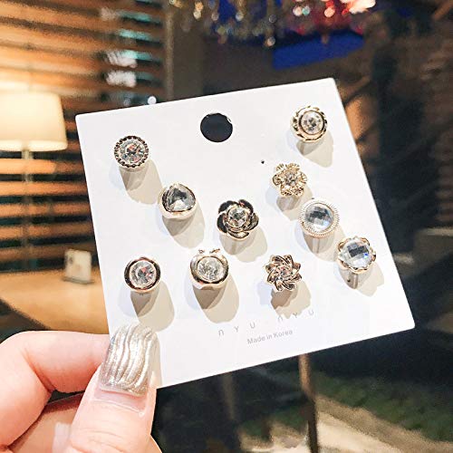 20Pcs Rhinestone Crystal Brooch Pins - Elegant Sweater Clips, Shawl Pins & V-Neck Lapel Pins for Cardigan, Corsage & Clothes Decoration - Perfect for Weddings, Parties & Fashion Accessories (Rhinestone Suit Style)
