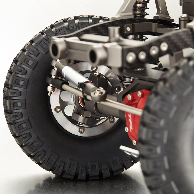 TFL 1/10 Scale RC Car Assembled Chassis Kit - Compatible with Rock Crawler, SCX10 Models (305mm/313mm Wheelbase) - Includes Gearbox & Axles - Perfect for Off-Road Racing and Trail Adventures