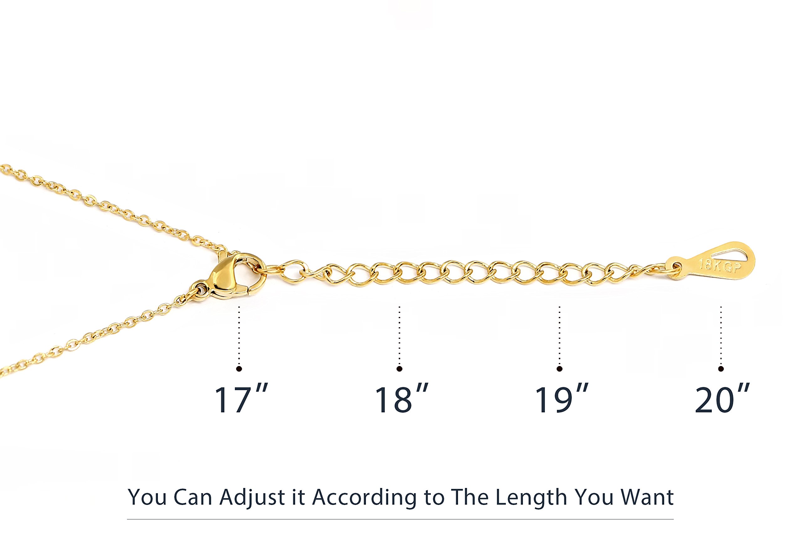 18K Gold Plated Engravable Name Bar Necklace - Personalized Custom Name or Blessings Pendant Jewelry for Women, Gift for Her, Birthday, Anniversary, Valentine's Day