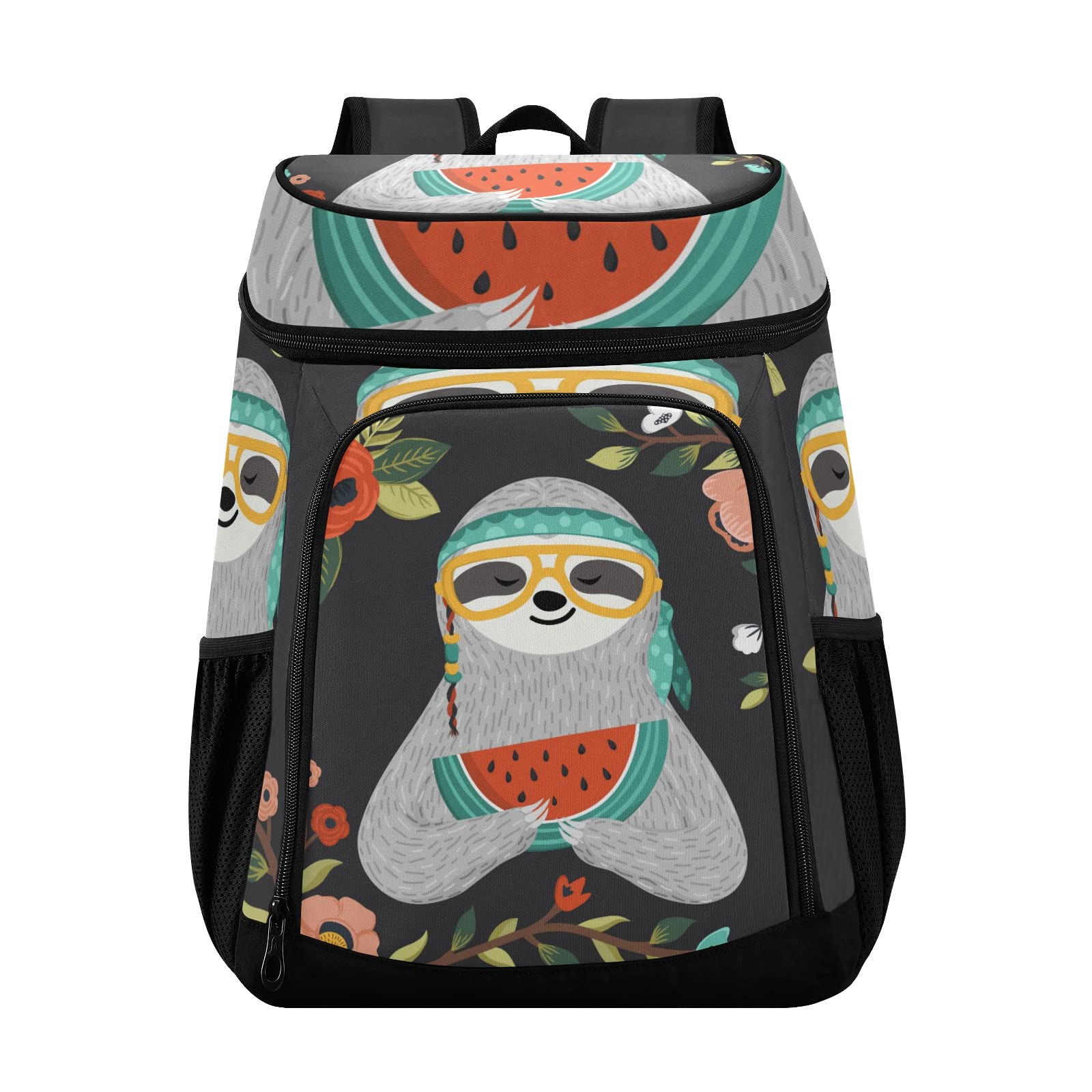 Sloth Insulated Cooler Backpack - Leak Proof 36 Can Portable Lunch Bag for Picnic, Beach, Camping, Hiking, Park Trips & Outdoor Adventures