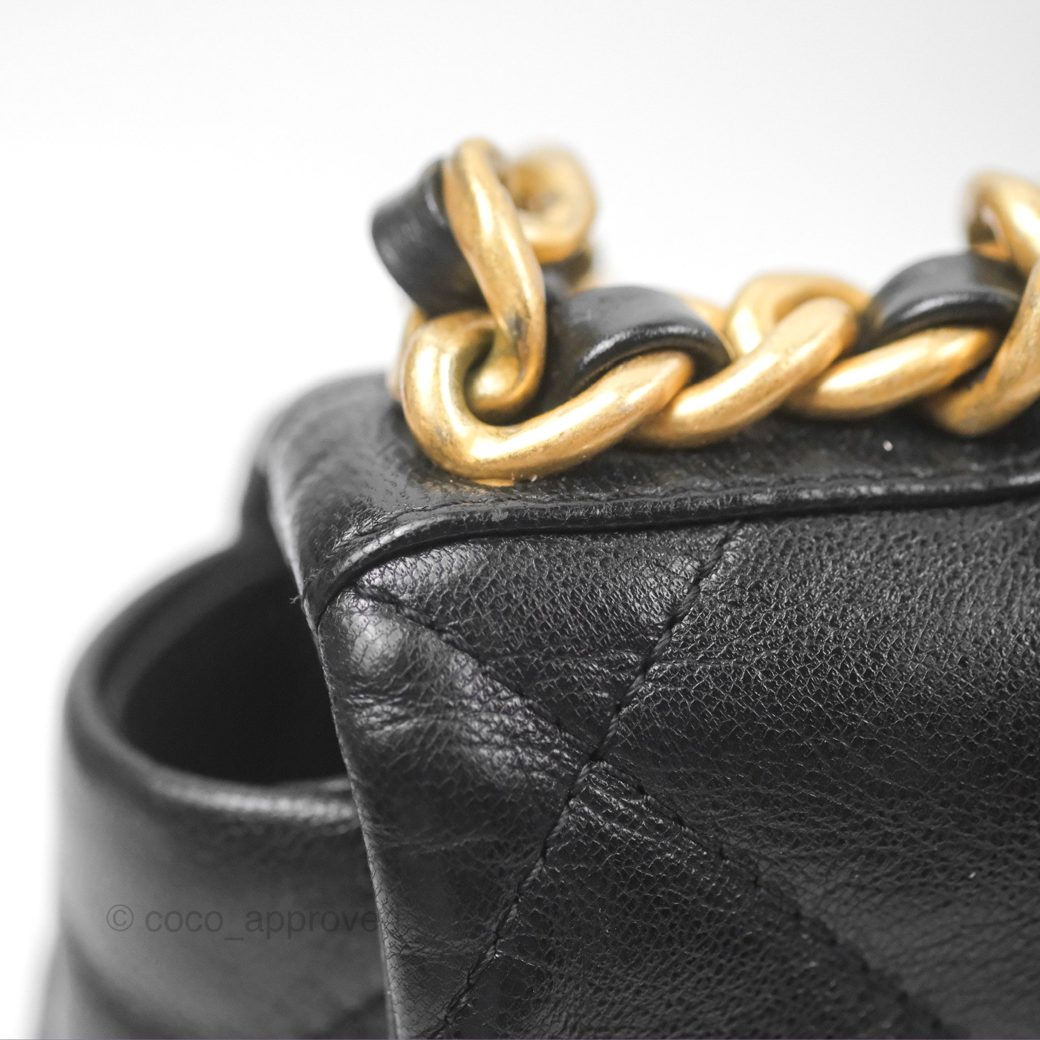 Chanel 19 Small Black Goatskin Leather Bag with Mixed Hardware - Luxury Crossbody Purse for Women, Perfect for Date Night & Evening Events