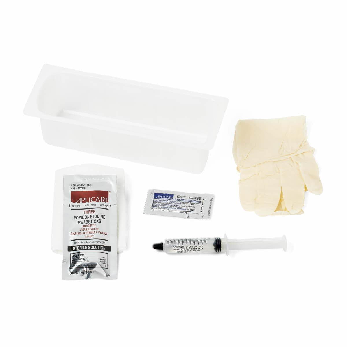 Amsino Foley Catheter Insertion Tray with 10ml Syringe - Sterile Medical Kit for Urology Procedures, Hospital & Home Healthcare Use
