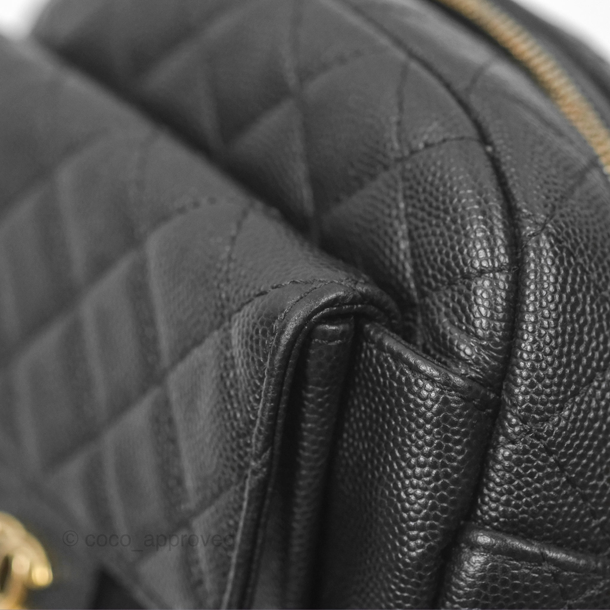 Chanel CC Day Camera Bag in Black Caviar Leather with Gold Hardware - Luxury Crossbody Bag for Women, Perfect for Everyday Use & Special Occasions