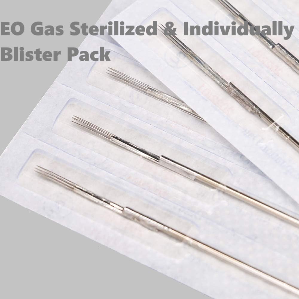 Professional Carbon Tattoo Needles 3RL & 5RL - 50 Needles per Box (1 Box) - High Precision for Fine Lines & Detailed Tattoo Work - Perfect for Tattoo Artists & Beginners
