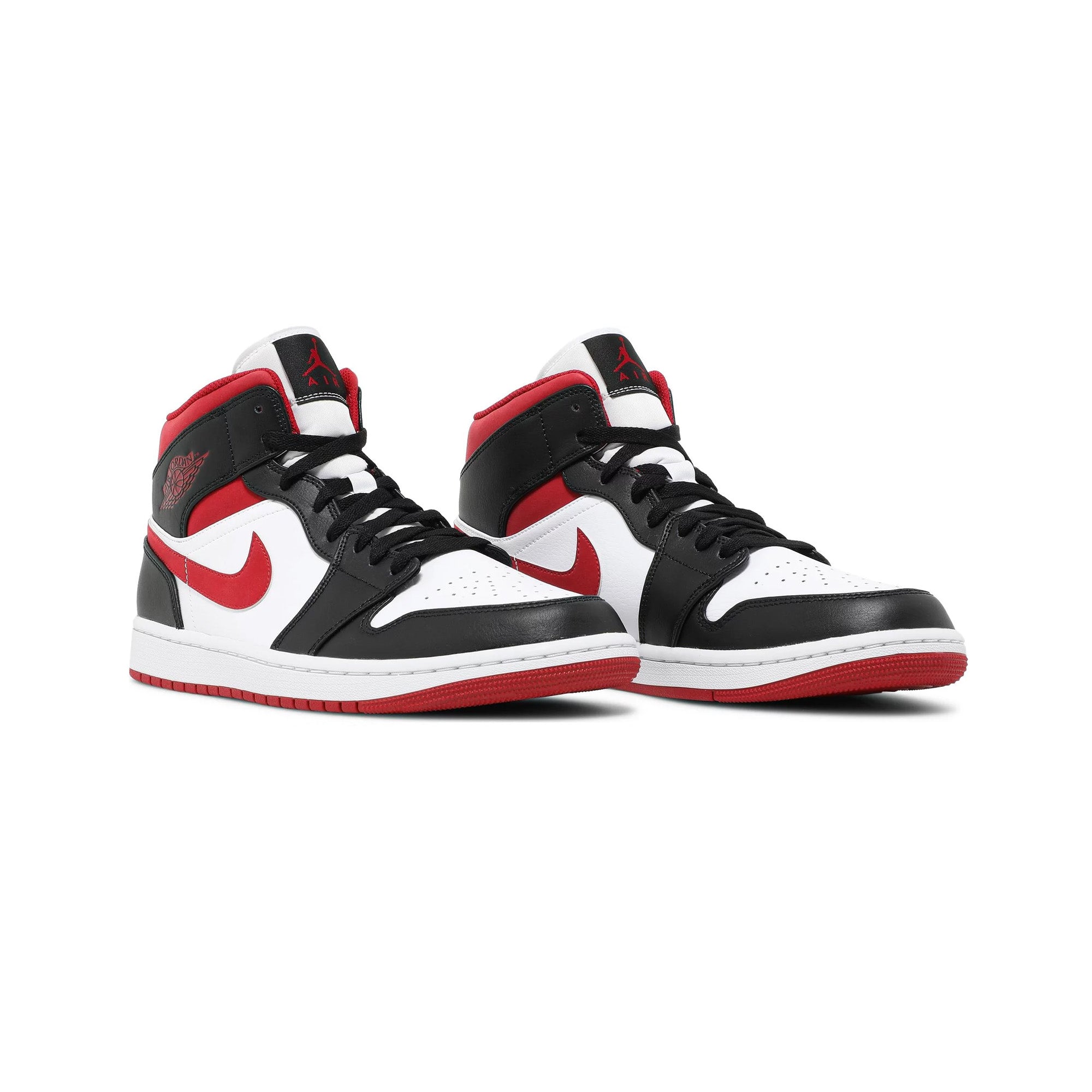 Air Jordan 1 Mid 'Gym Red Black White' Basketball Shoes - Men's High-Top Sneakers for Casual Wear & Street Style