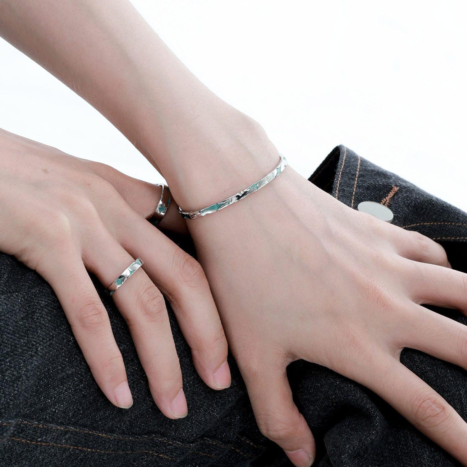 Starry Night Sterling Silver Pendant Detachable Bracelet - Elegant Adjustable Charm Bracelet for Women, Perfect Gift for Birthday, Anniversary & Special Occasions