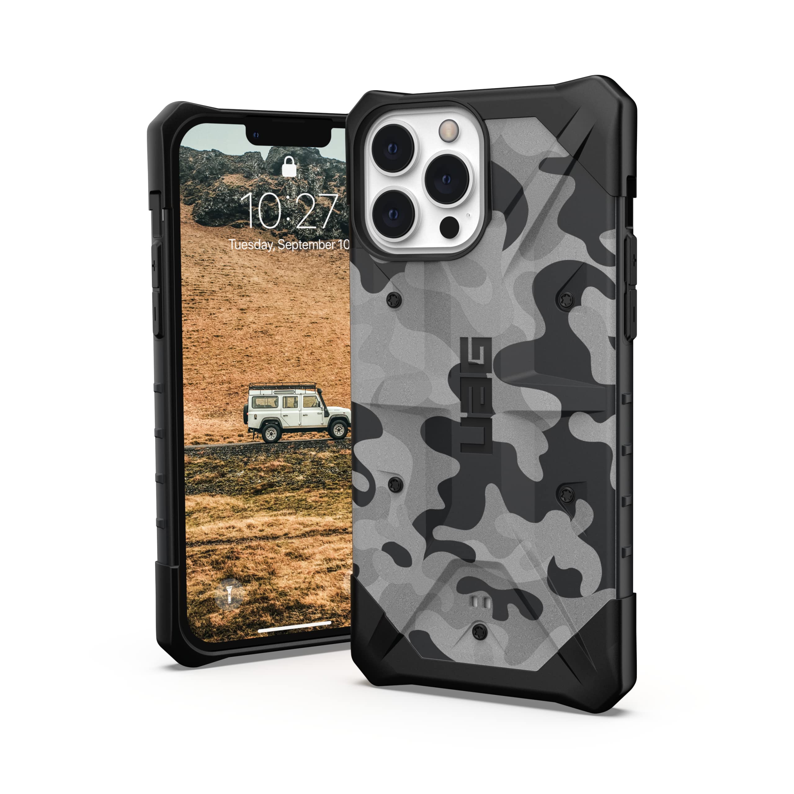 URBAN ARMOR GEAR UAG iPhone 13 Pro Max Case - Black Midnight Camo | Rugged & Lightweight Shockproof Cover | Slim Pathfinder SE Design | 6.7 Inch Screen Protection | Perfect for Outdoor Adventures & Daily Use