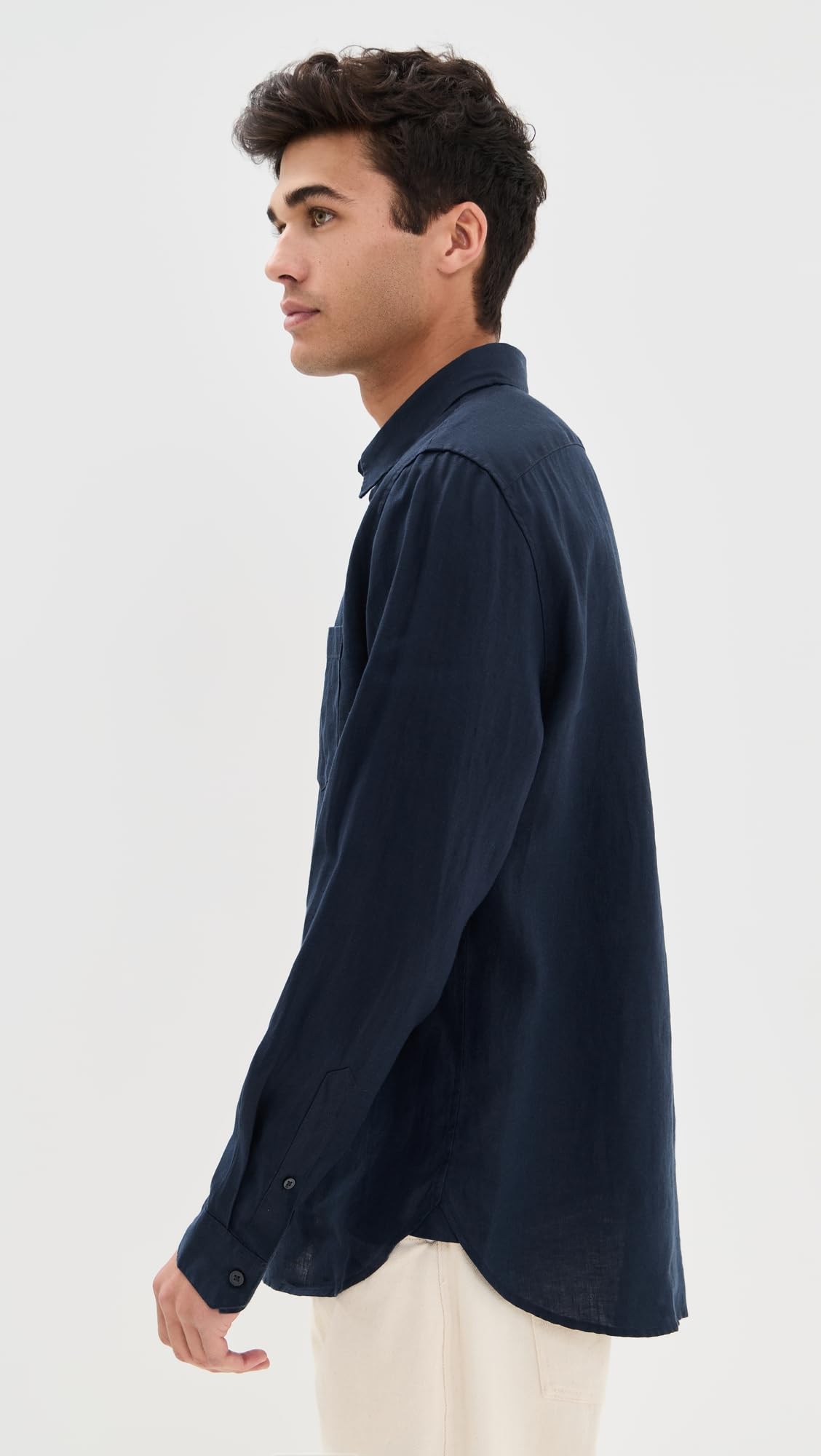 Vince Men's Premium Linen Shirt - Breathable & Lightweight Button Down for Summer | Casual & Beach Wear, Office & Outdoor Activities
