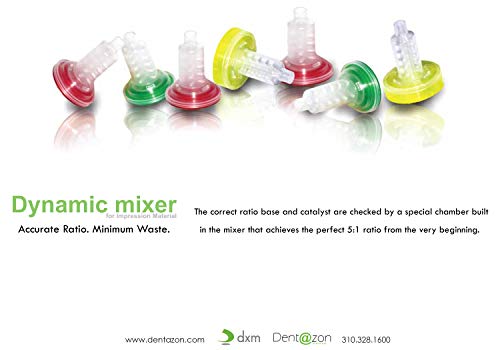 10 Pack Dynamic Mixing Tips Yellow - Compatible with Heraeus Kulzer & Other Dental Mixers - Perfect for Dental Offices, Labs & Prosthetic Applications