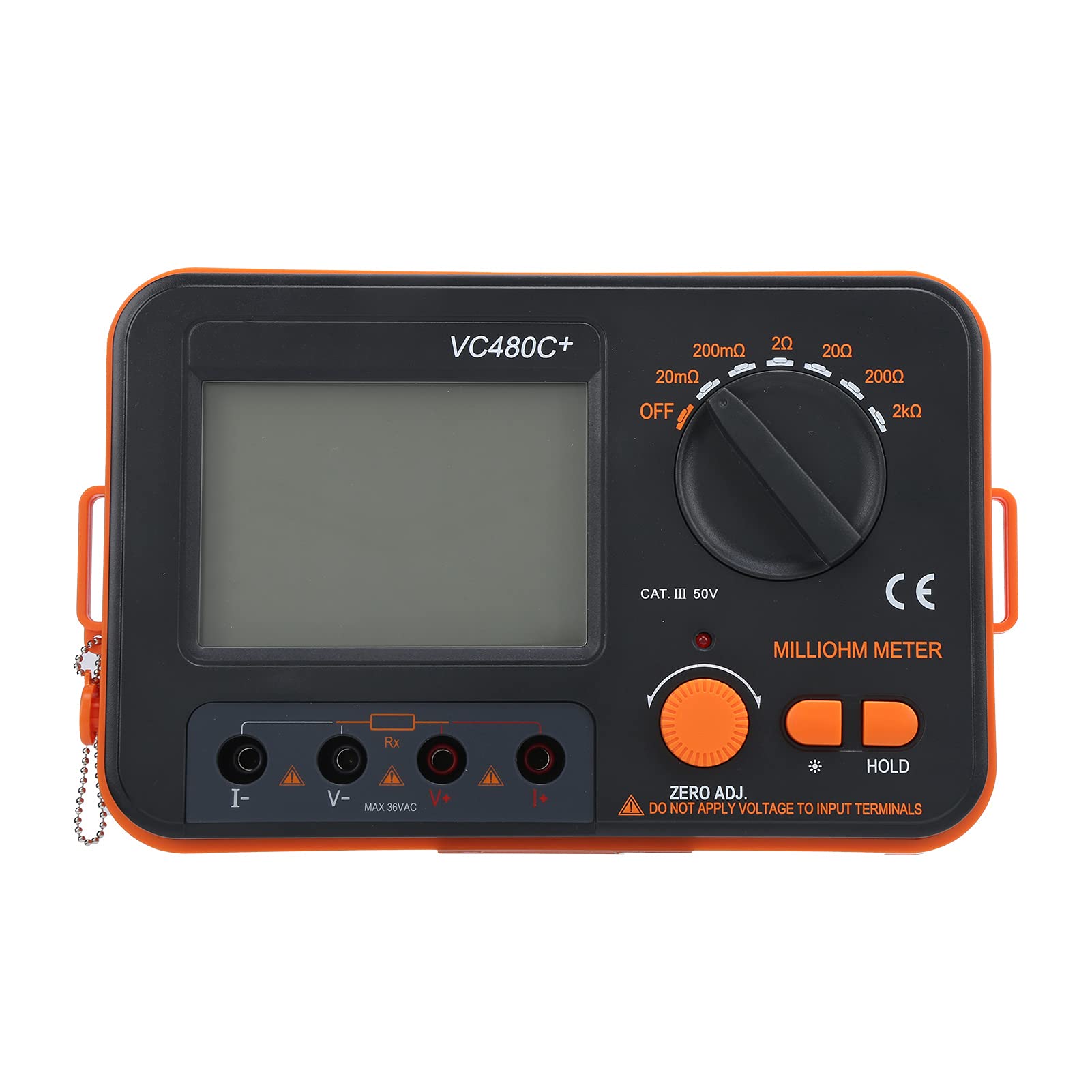 6-Gear Digital Milliohmmeter - 4-Wire Measurement DC Low Resistance Tester for Electronics, Automotive & Industrial Use