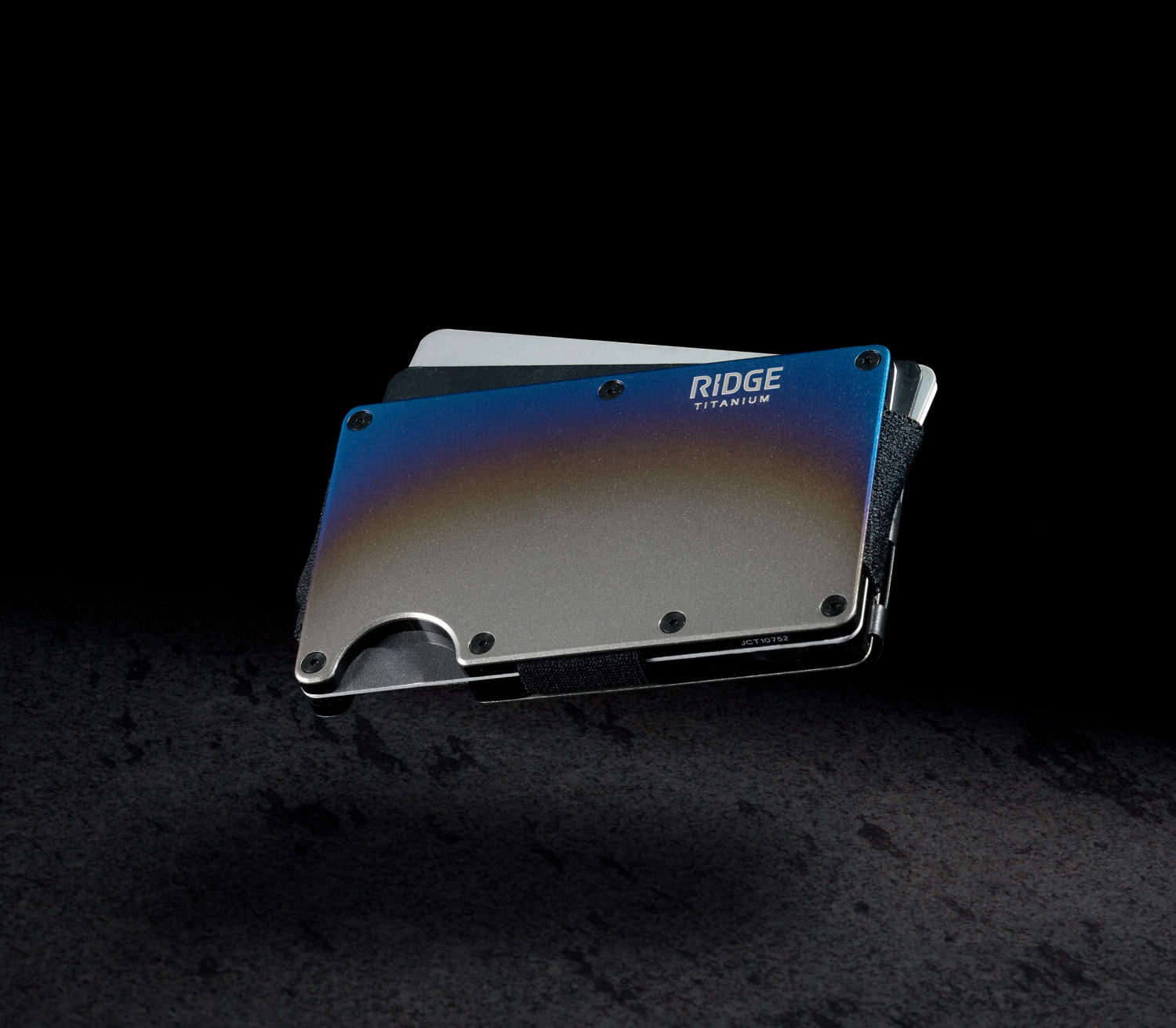 Ridge Wallet - Slim Minimalist RFID Blocking Front Pocket Wallet for Men - Burnt Titanium - Perfect for Travel, Everyday Carry & Gift Giving