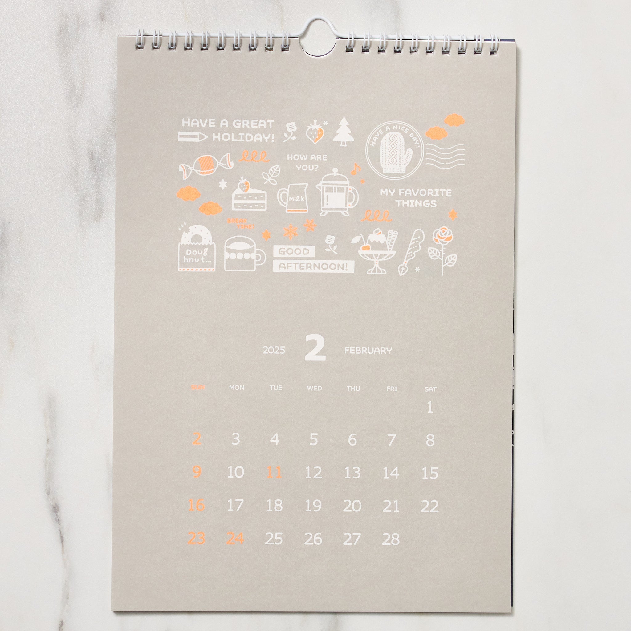 Eric Neon Color Wall Calendar 2025 - Shin Nihon Calendar | Large Monthly Planner for Home, Office & School Organization | Vibrant Design for Productivity & Scheduling