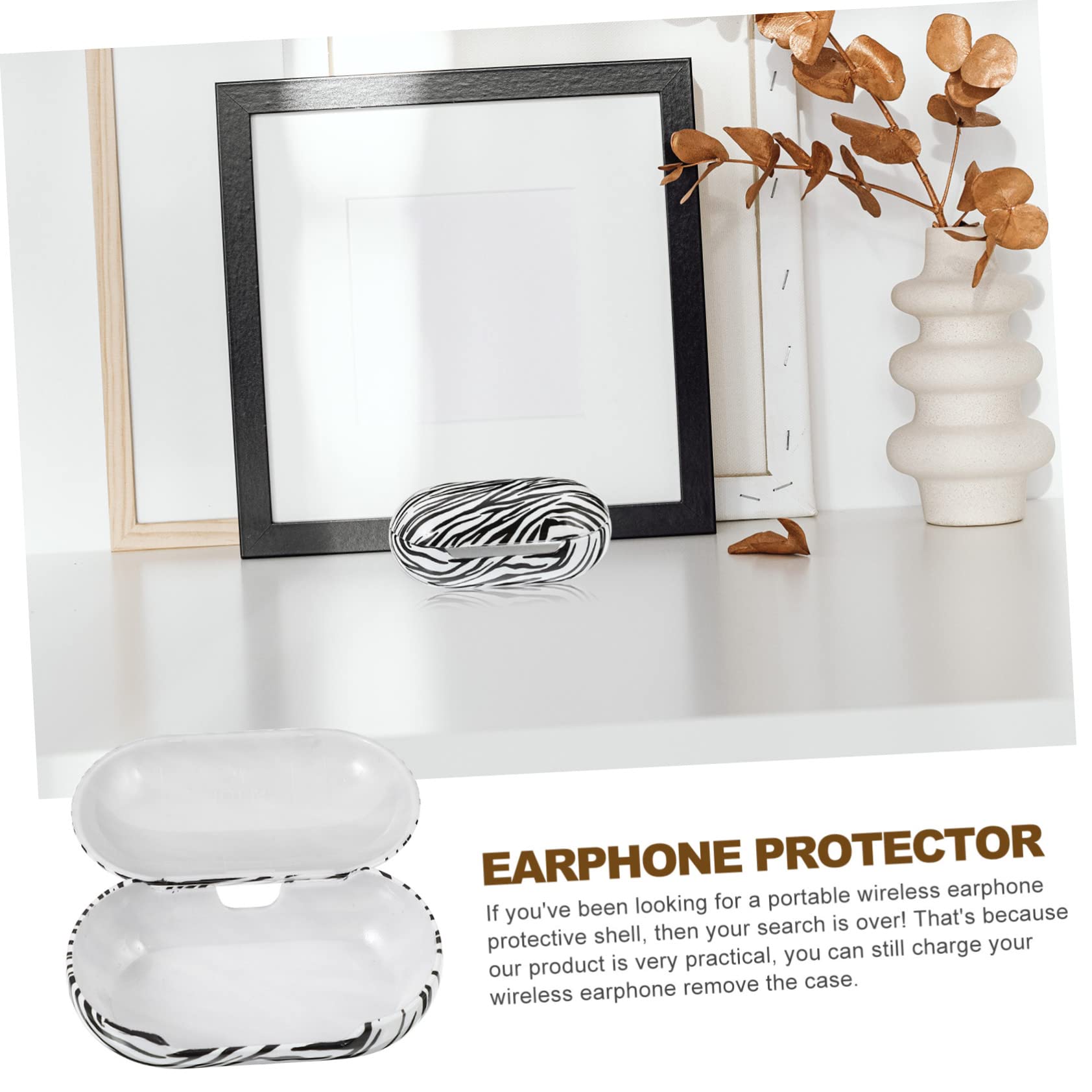 DOITOOL 3-Pack Leopard Print Plastic Earbud Case - Protective Holder for AirPods Pro & Wireless Earbuds - Perfect for Travel, Gym & Daily Storage