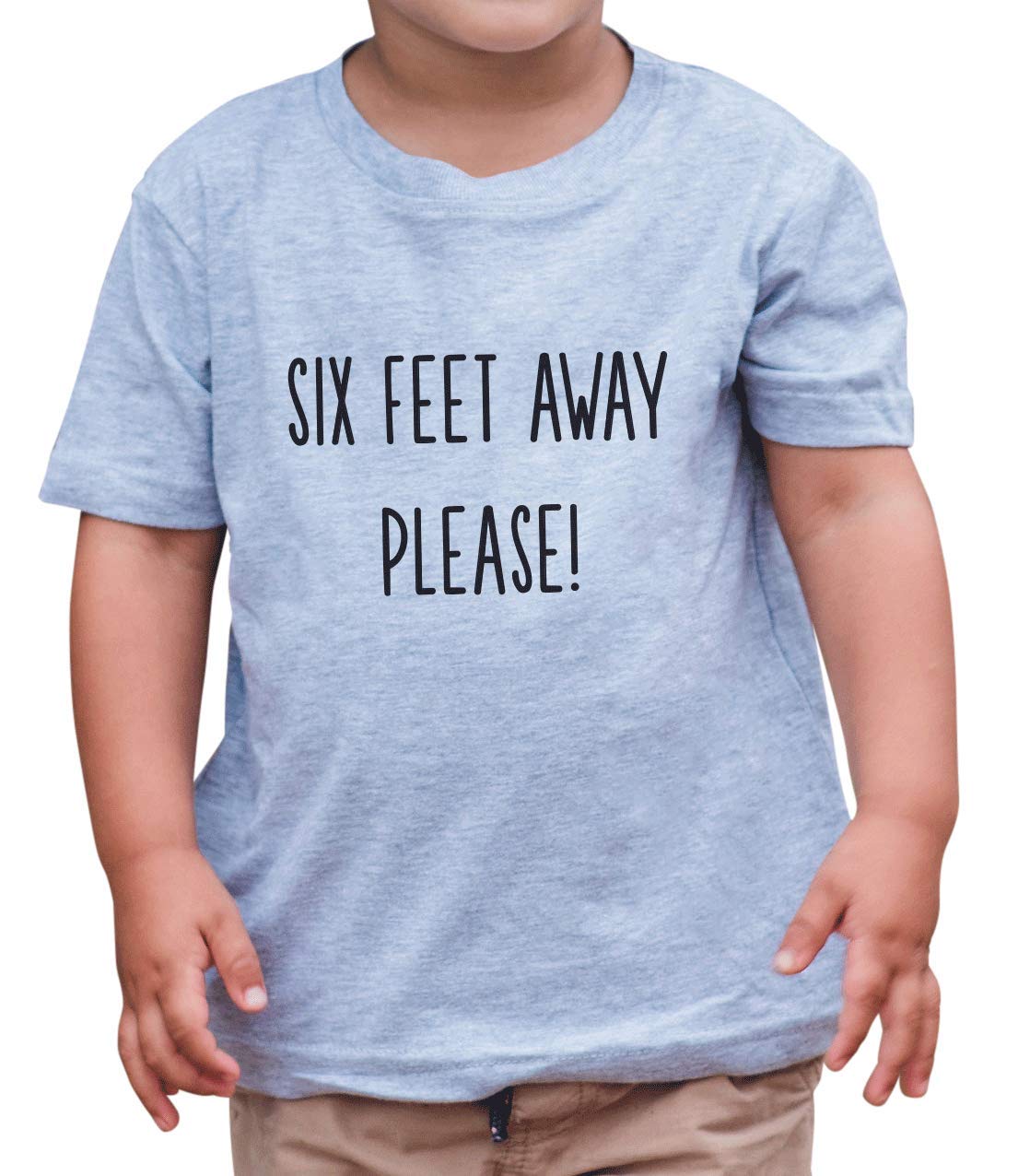 7 Ate 9 Apparel Kids Funny Social Distancing T-Shirt - Cute Quarantine Outfit for Boys & Girls - Perfect for School, Playdates & Family Photos
