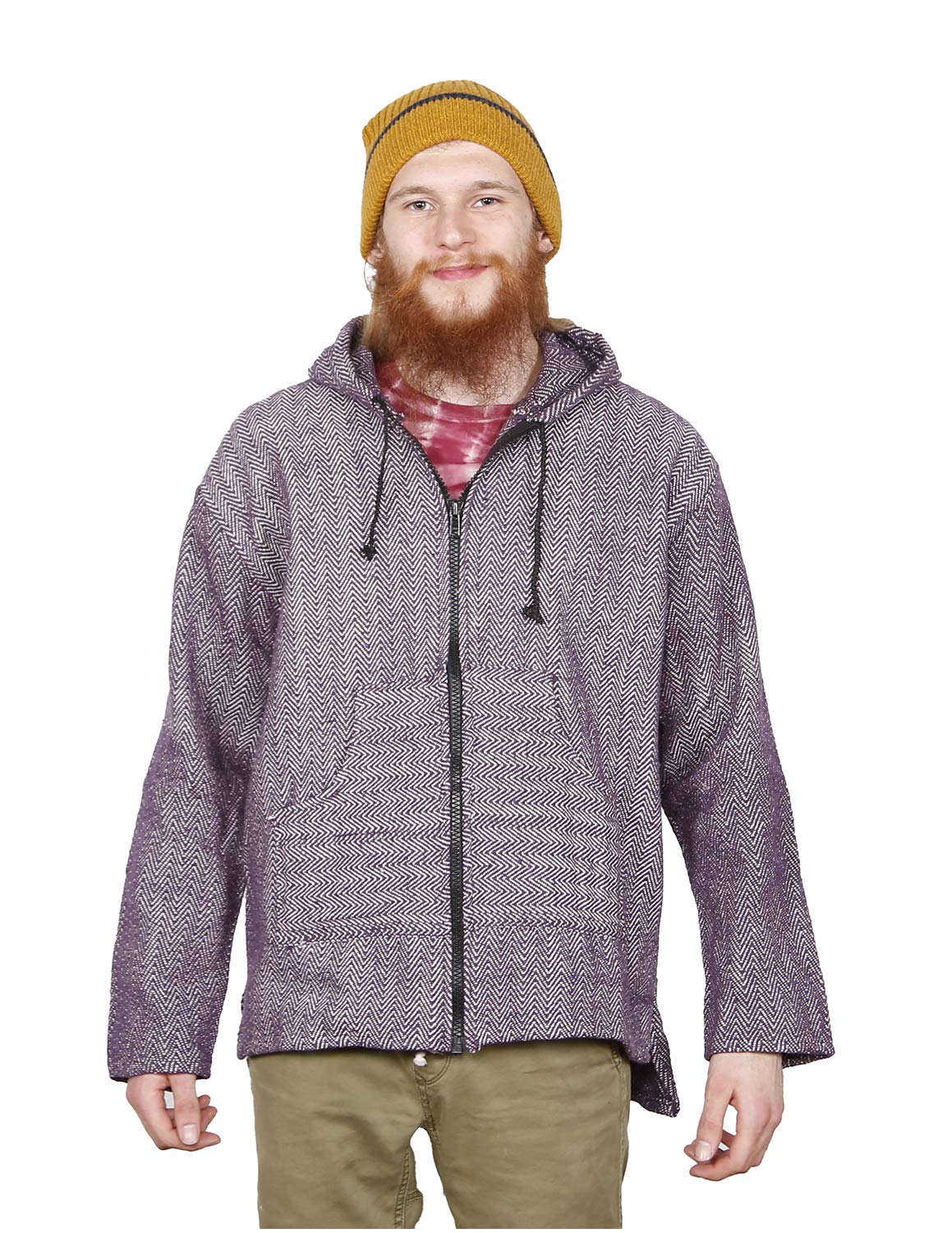 Sunshine Joy Zip Up Hoodie Woven Hooded Jacket - Purple | Women's Casual Outerwear for Spring & Fall | Perfect for Outdoor Activities, Travel & Daily Wear