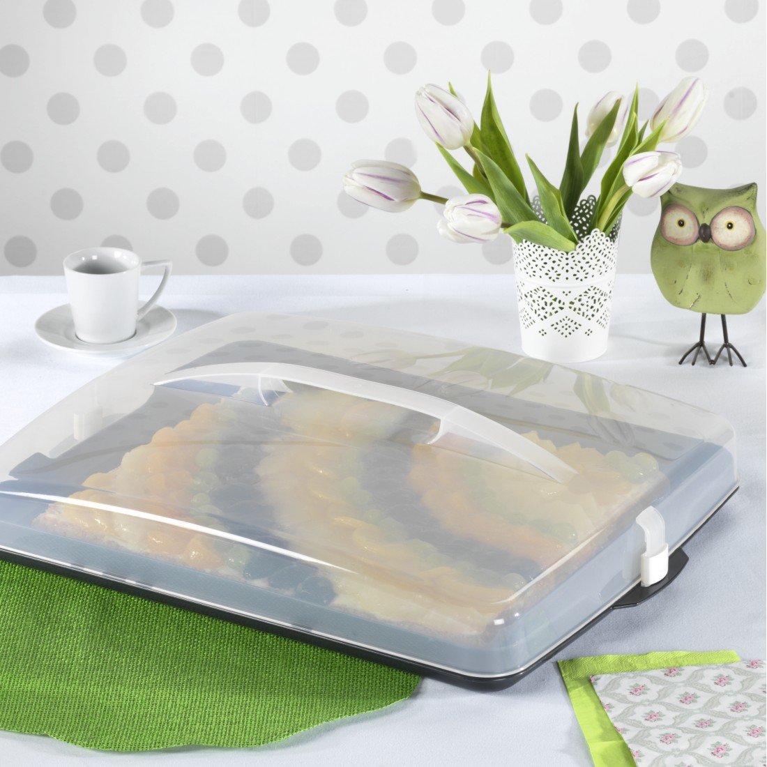 Stackable Tray Bake Box for Food Transport & Storage