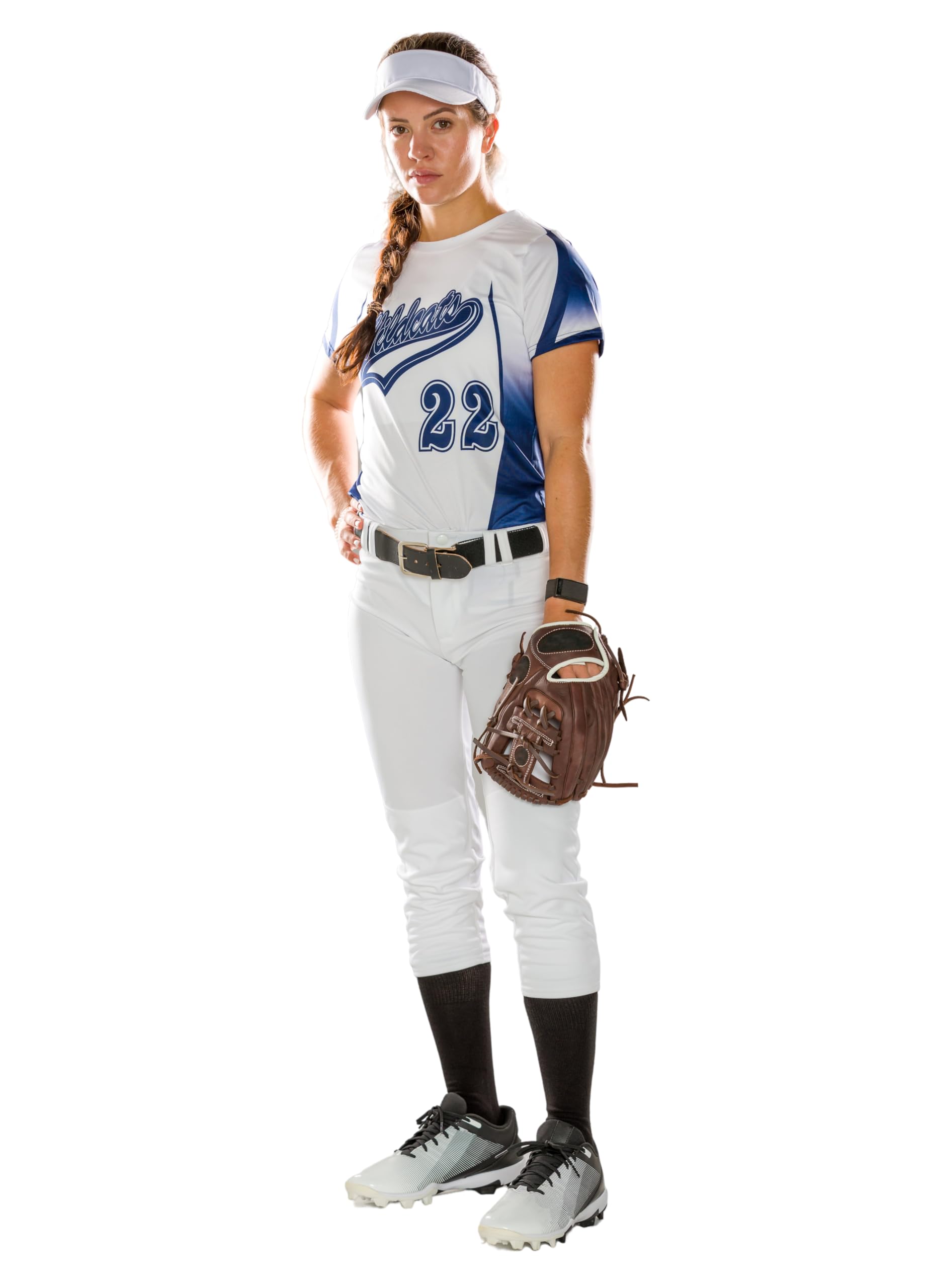 Alleson Athletic Girls Fastpitch Softball Pants with Belt Loops - Comfortable & Durable for Games & Practice