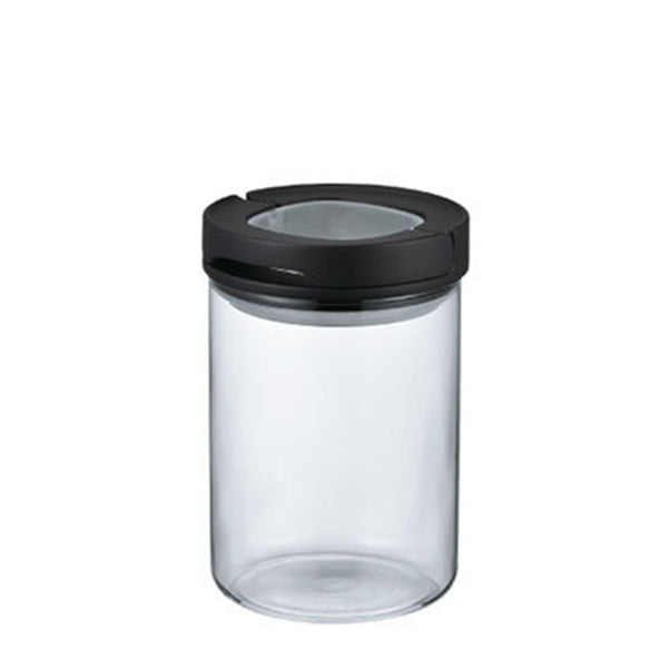 Hario Glass Airtight Coffee Canister with Stainless Steel Lid - 34oz/1L Coffee Storage Container for Freshness - Perfect for Kitchen, Pantry & Coffee Bar Organization