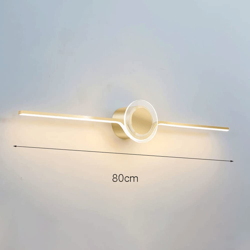 LED Bathroom Mirror Light – Acrylic Vanity Wall Mount Lamp with Front Lighting for Makeup & Dressing Table | Above Mirror Cabinet Lighting Fixture | Waterproof Linear Vanity Mirror Lights for Bathroom, Bedroom & Salon Use