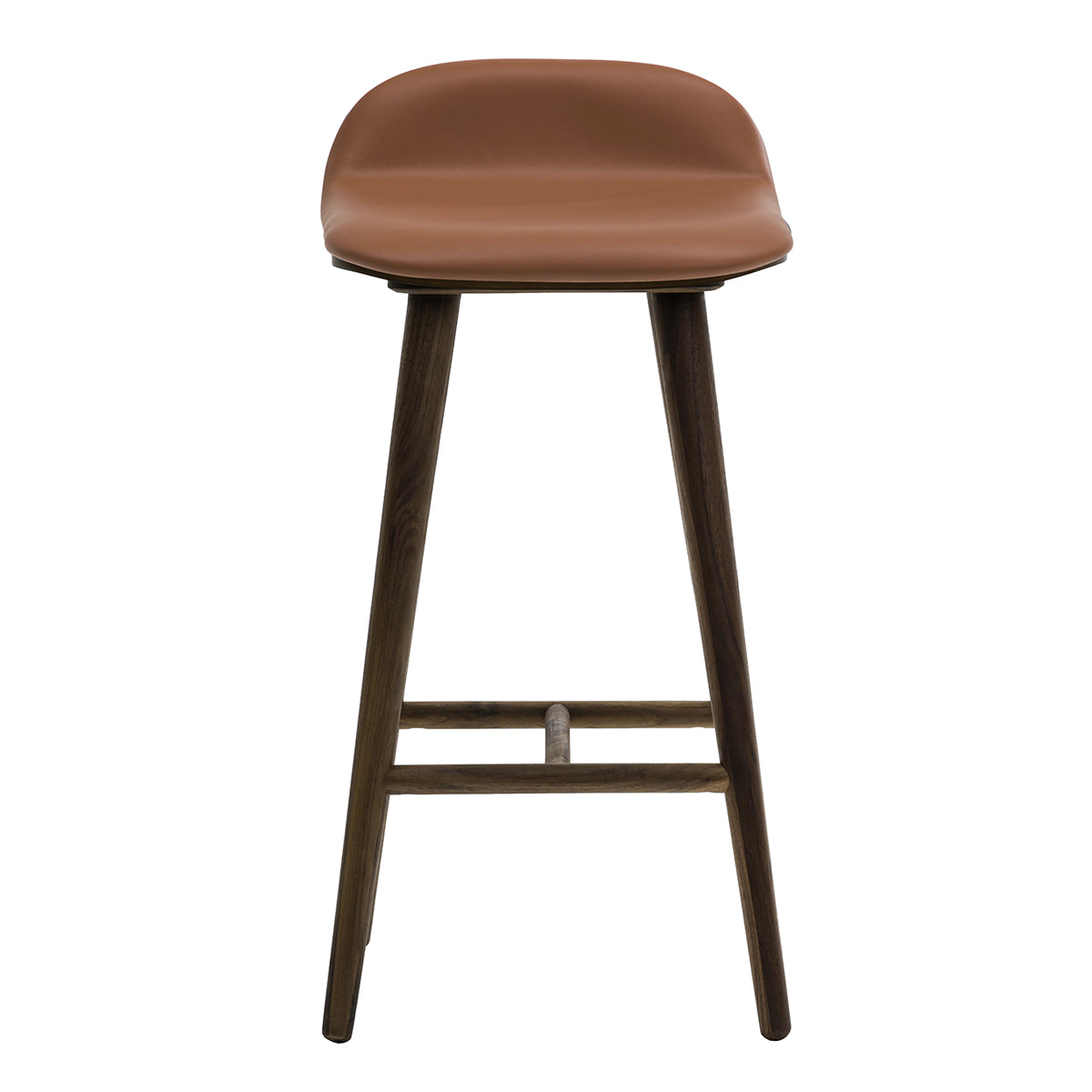Premium Leather Bar Stool - Adjustable Height Modern Counter Stool with Backrest - Perfect for Kitchen Island, Home Bar & Dining Room Decor