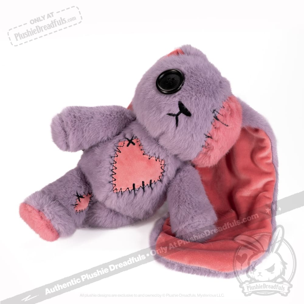 Plushie Dreadfuls Lavender Love Rabbit Limited Edition Stuffed Animal - Soft Plush Toy for Stress Relief, Gift for Kids & Adults, Perfect for Bedroom Decor and Anxiety Comfort