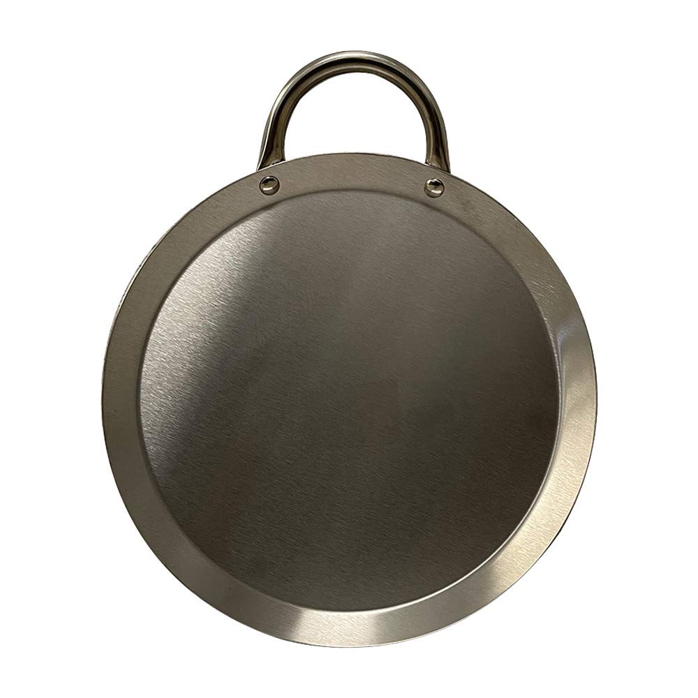 Prolinemax 11-Inch Stainless Steel Round Serving Tray - Tortilla Warmer & Food Serving Platter for Parties, Restaurants, and Home Entertaining
