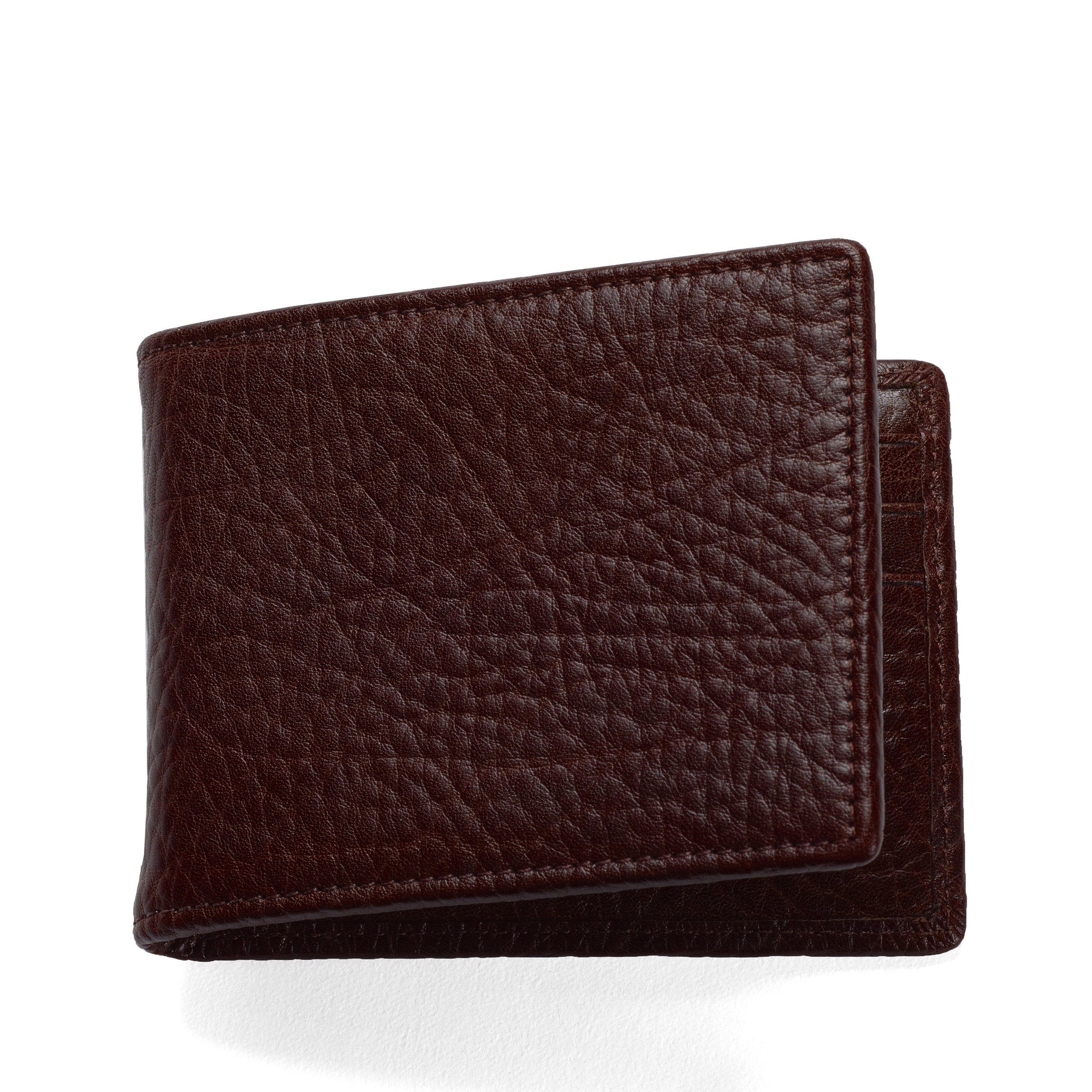 Premium Bifold Leather Wallet with Money Clip - Espresso Brown for Men - Perfect for Everyday Use, Business & Travel