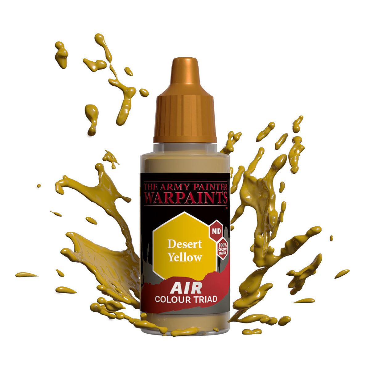 Warpaints Air: Desert Yellow - Premium Matte Acrylic Paint for Miniatures & Models - Perfect for Warhammer, D&D, and Tabletop Gaming Scenes