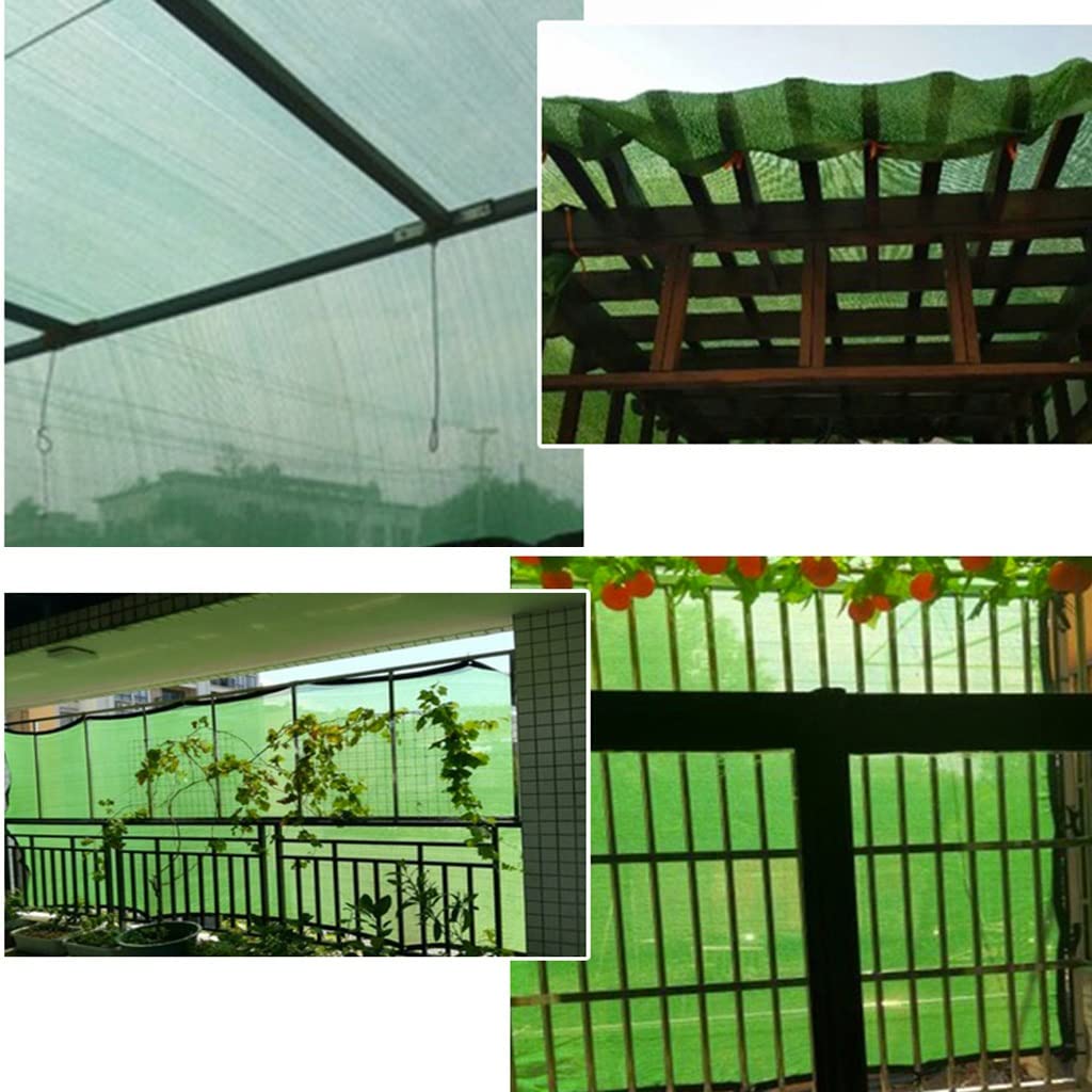 Premium Green Shade Cloth with Rustproof Grommets - 5m x 6m UV Blocking Mesh for Sun Protection | Ideal for Greenhouse, Garden Plants, Patio, Lawn & Outdoor Shade Solutions