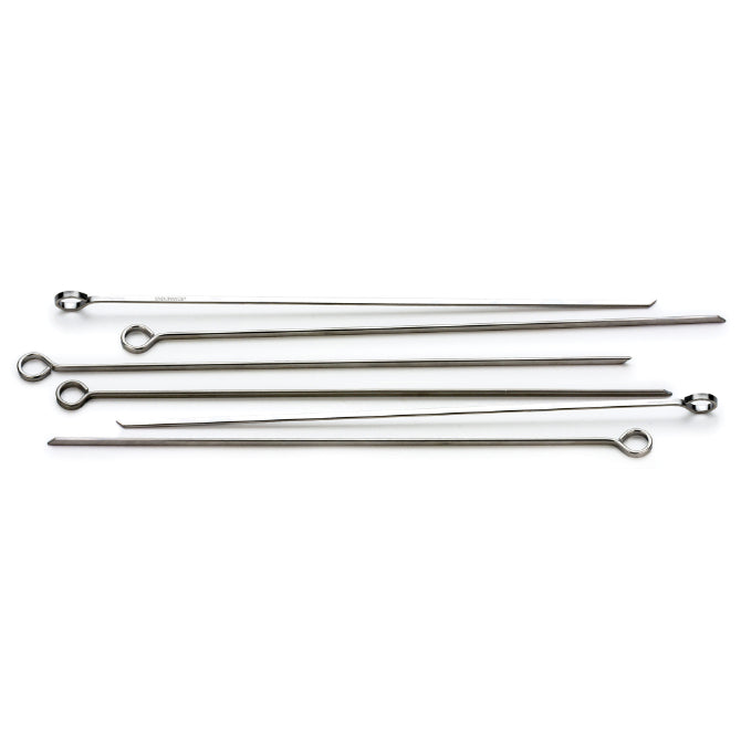 12 Inch Flat Skewers for Grilling - Stainless Steel BBQ Skewers for Shish Kabob, Meat, Vegetables - Perfect for Outdoor Cooking, Camping & Backyard Parties