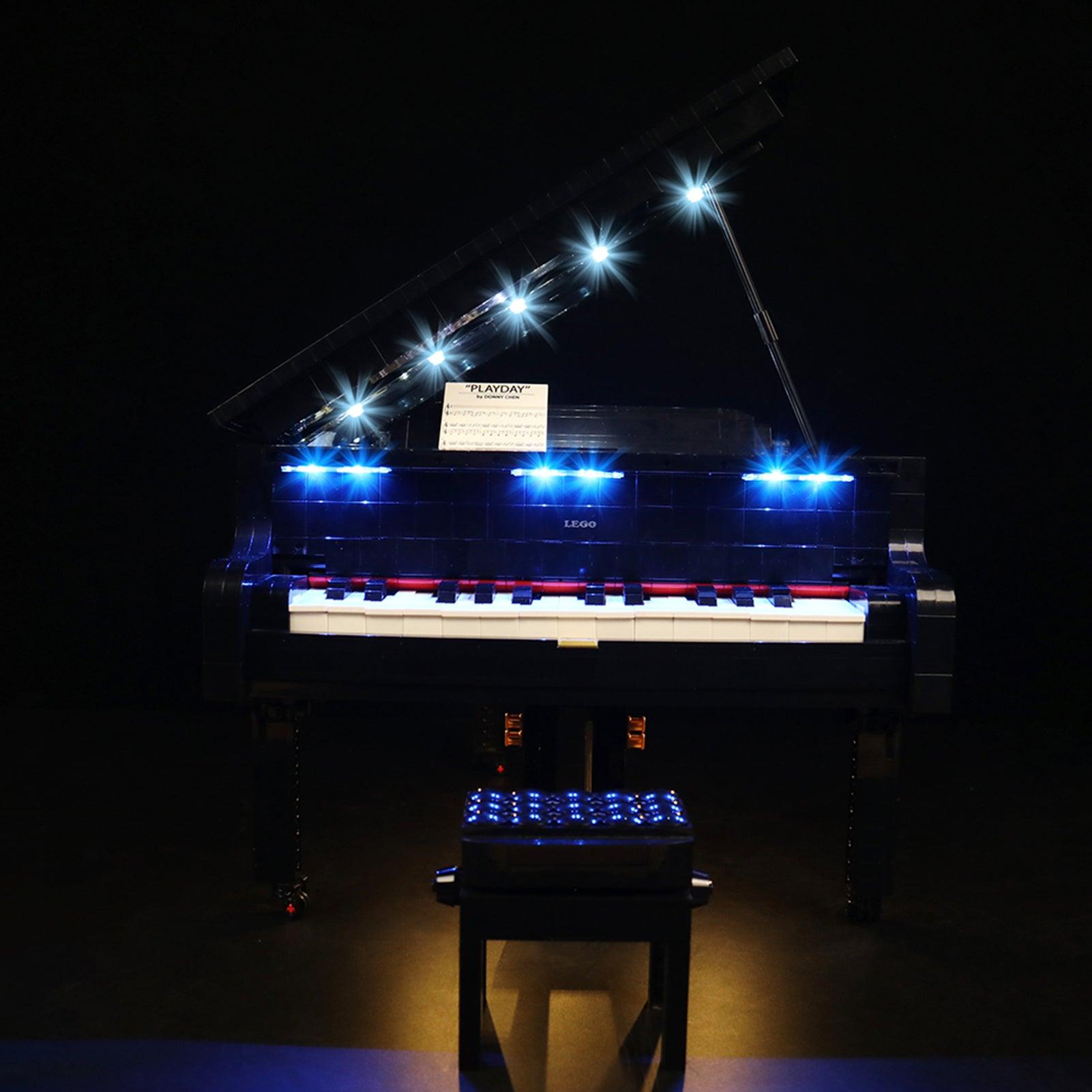 Lego Ideas Grand Piano 21323 Light Kit - LED Lighting Set for Building Blocks | Perfect for Home Decor, Display & Gift Giving