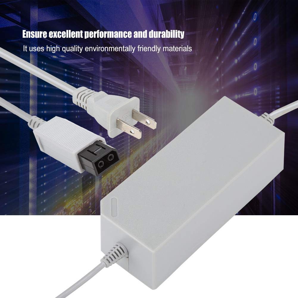 Original Title: Power Supply AC Adapter Charger Cable Cord for Gamepad, Replacement DC12V/3.7A Charger for Wii Console, 100-240V(US)   Optimized Title: **12V 3.7A AC Power Adapter Charger for Wii Console & Gamepad - Replacement 100-240V Universal Power Supply (US Plug) - Perfect for Gaming & Home Entertainment**