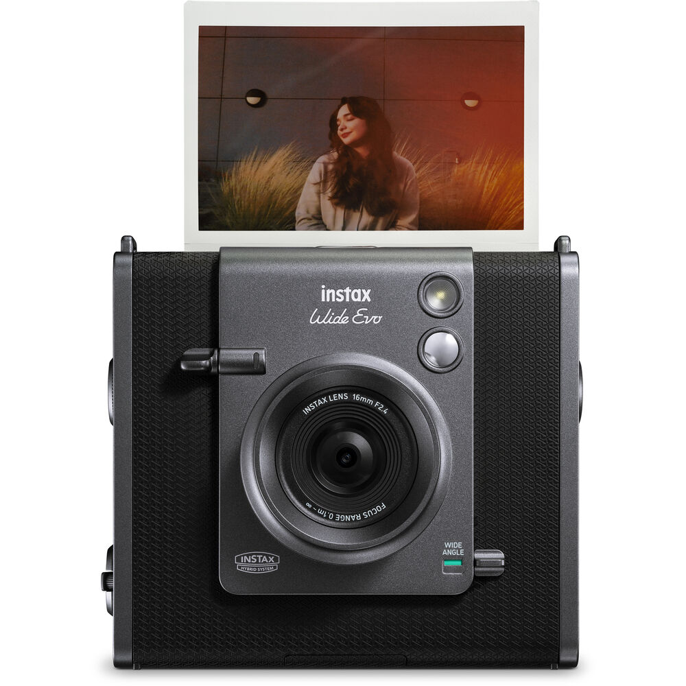FUJIFILM INSTAX WIDE EVO Hybrid Instant Film Camera with Bluetooth - Print Photos from Phone, Wide Format Instant Prints - Perfect for Parties, Travel & Creative Photography