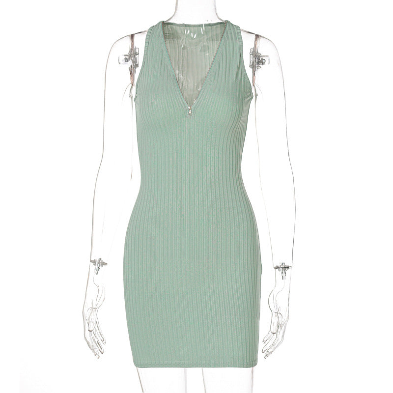 Women's Sleeveless Mini Dress - Sexy Summer Bodycon Dress for Night Out, Party & Beach - Flattering Fit for Date Night & Club Wear