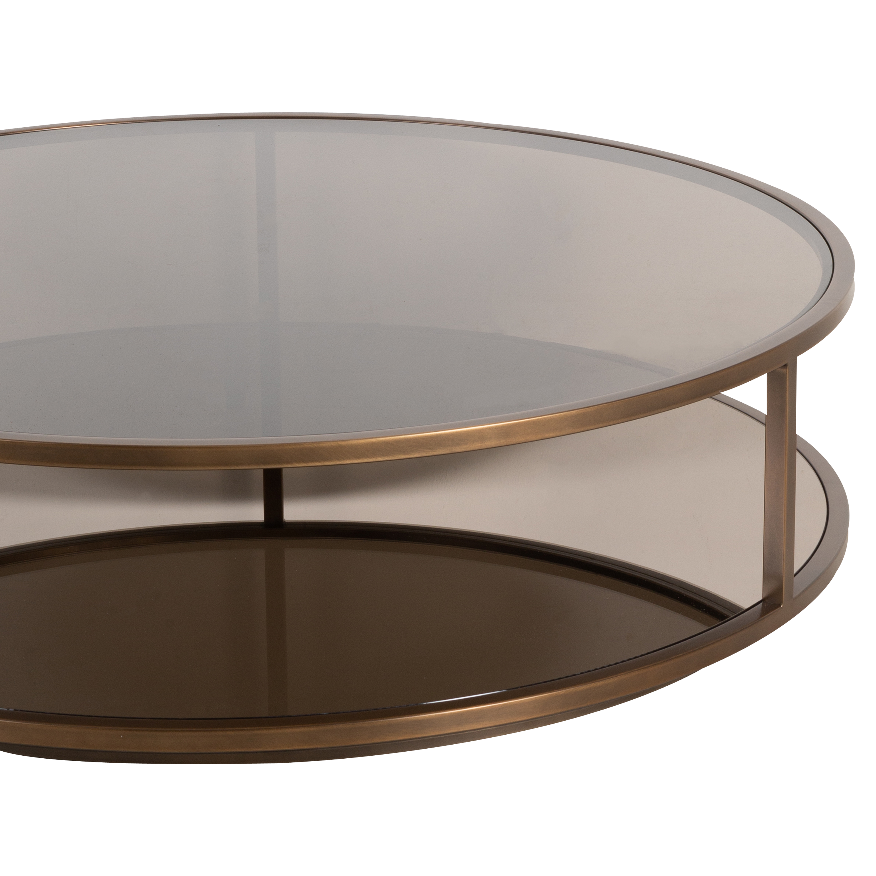 Sandro Modern Round Coffee Table - 36 Inch Wooden Living Room Center Table for Small Spaces - Perfect for Apartments, Lounges & Home Decor
