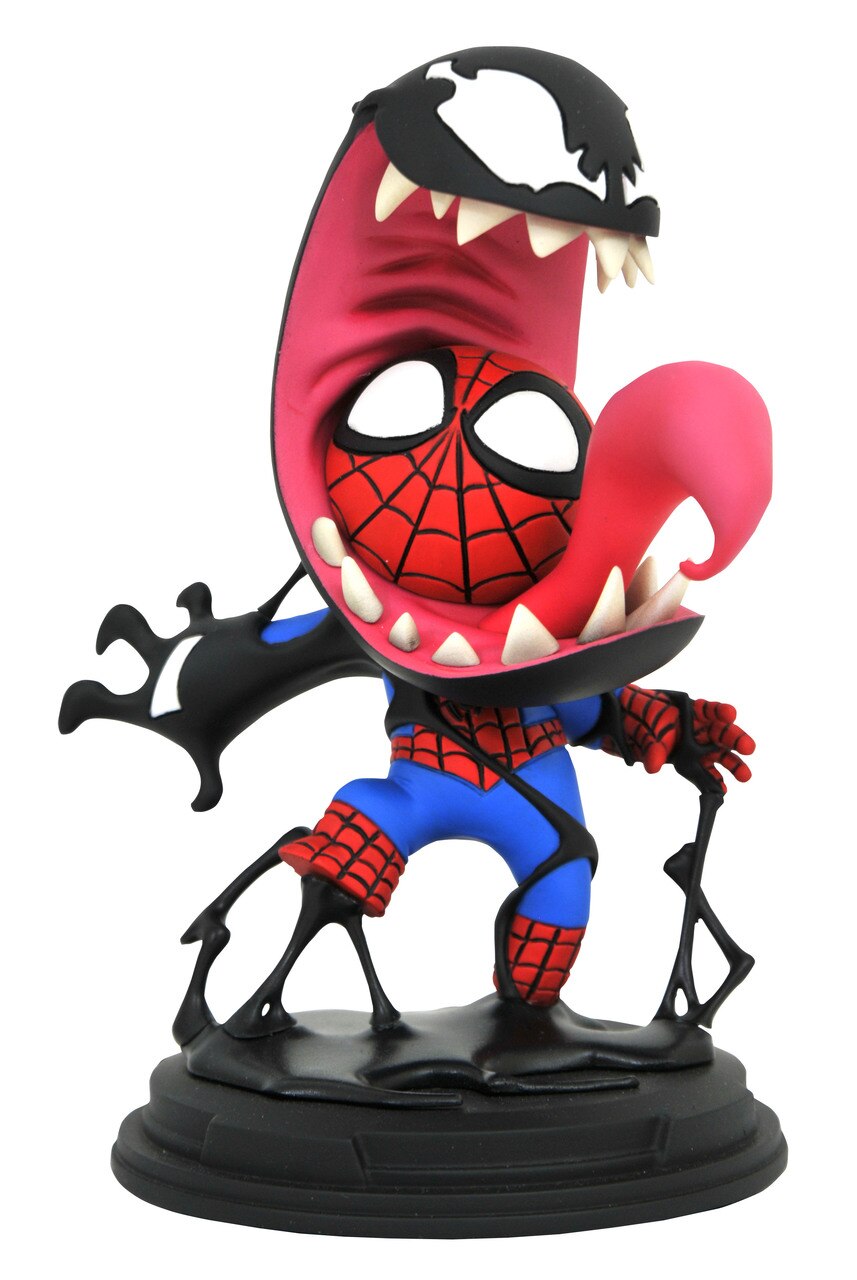 Marvel Venom vs Spider-Man Animated Action Figure Statue - Collectible Superhero Decor for Home, Office & Gaming Room Display