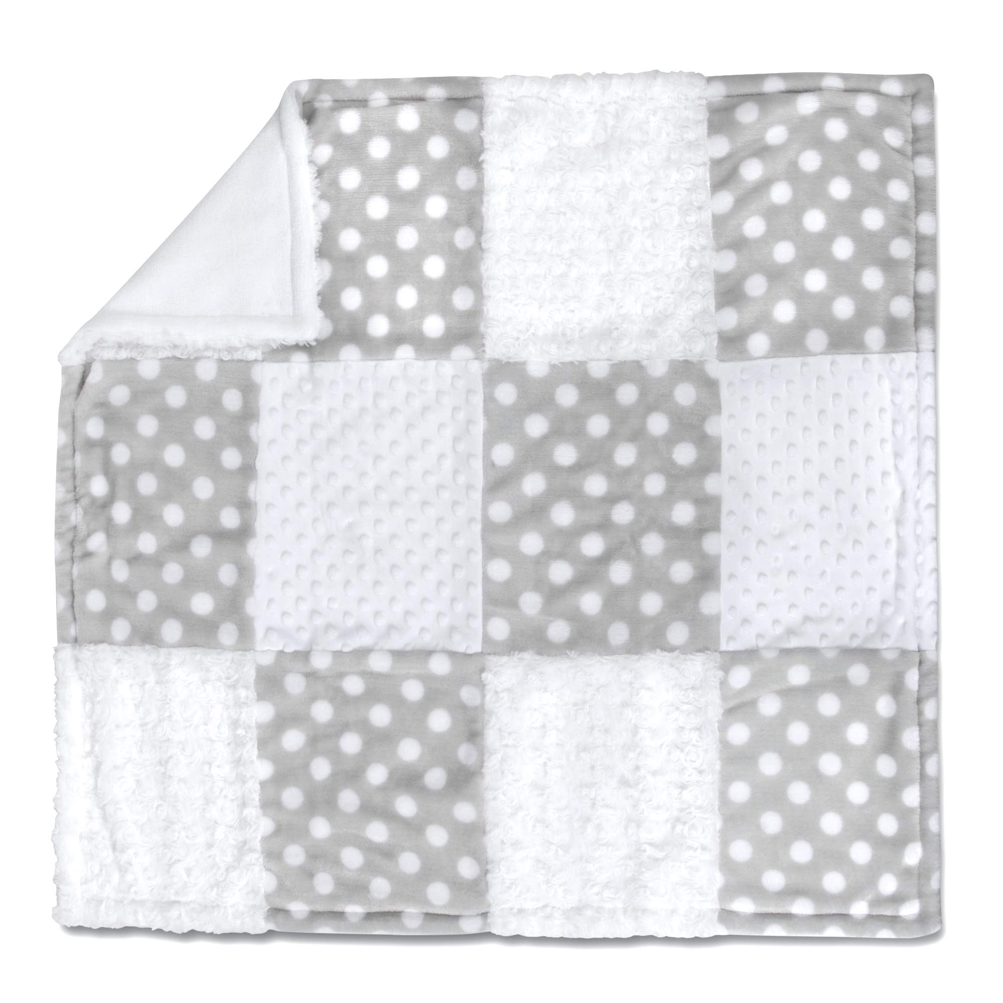 Soft Baby Blanket & Stuffed Animal Lovey Set - Grey Elephant for Boys & Girls | Nursery & Travel