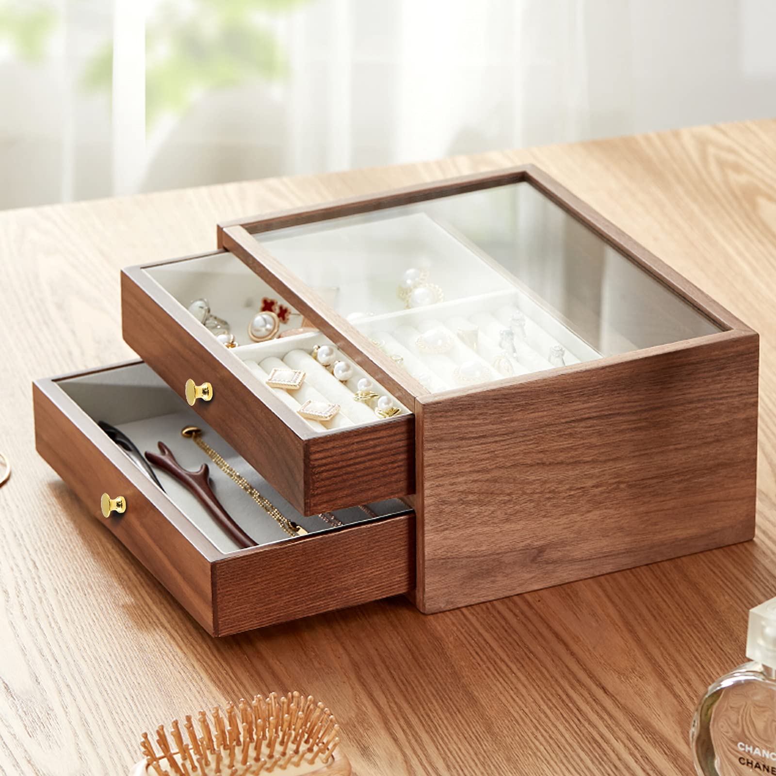 Uenhoy 12-Piece Mini Cabinet Knobs - 1/2 Inch Gold Drawer Handles for Jewelry Box, Gift Case & Small Furniture - Perfect for DIY Home Decor & Cabinet Upgrades