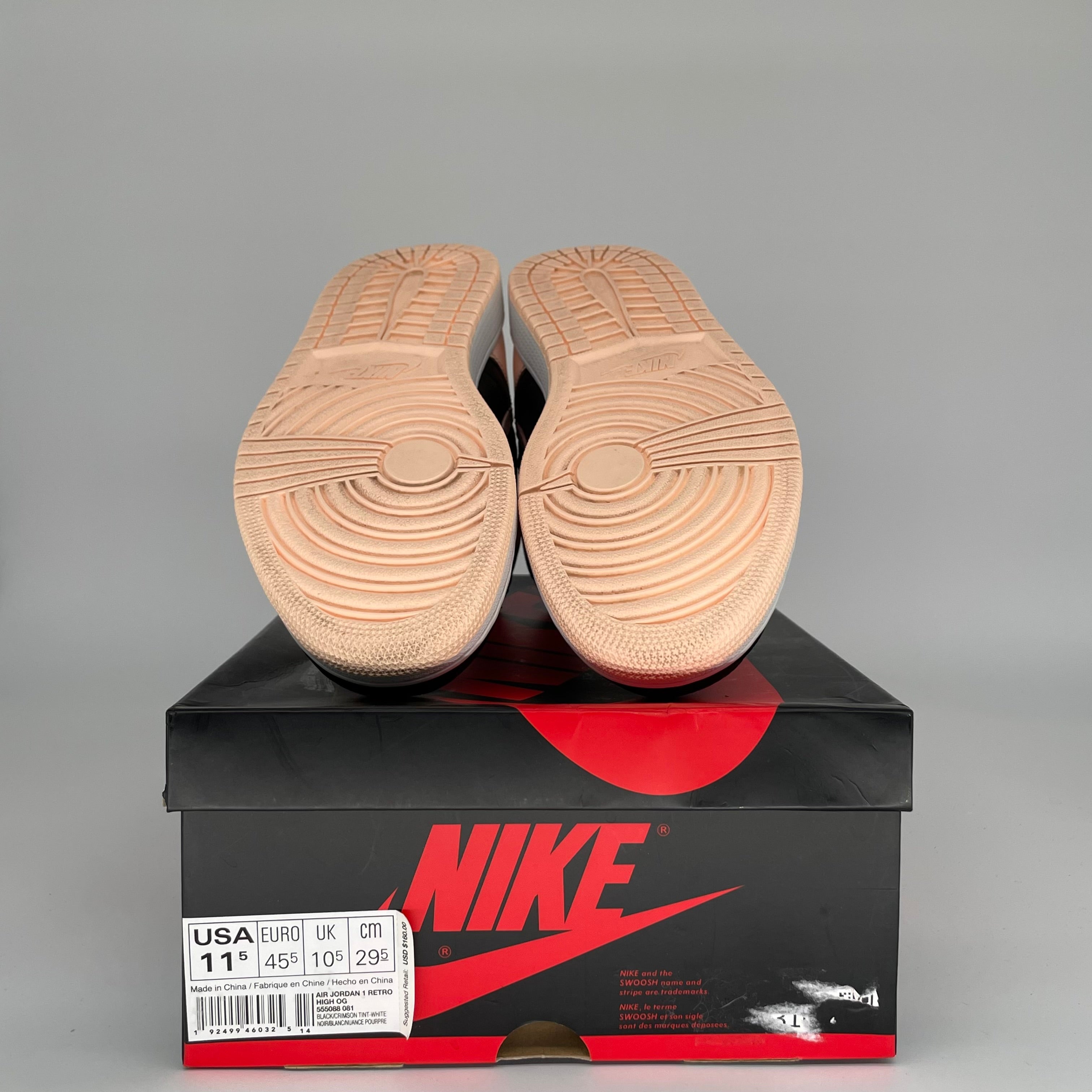 AIR JORDAN 1 CRIMSON TINT Men's Basketball Shoes Size 11.5 (555088-081) - Retro High Tops for Sneaker Collectors & Streetwear Fashion | Perfect for Casual Wear, Sports & Sneakerhead Collections