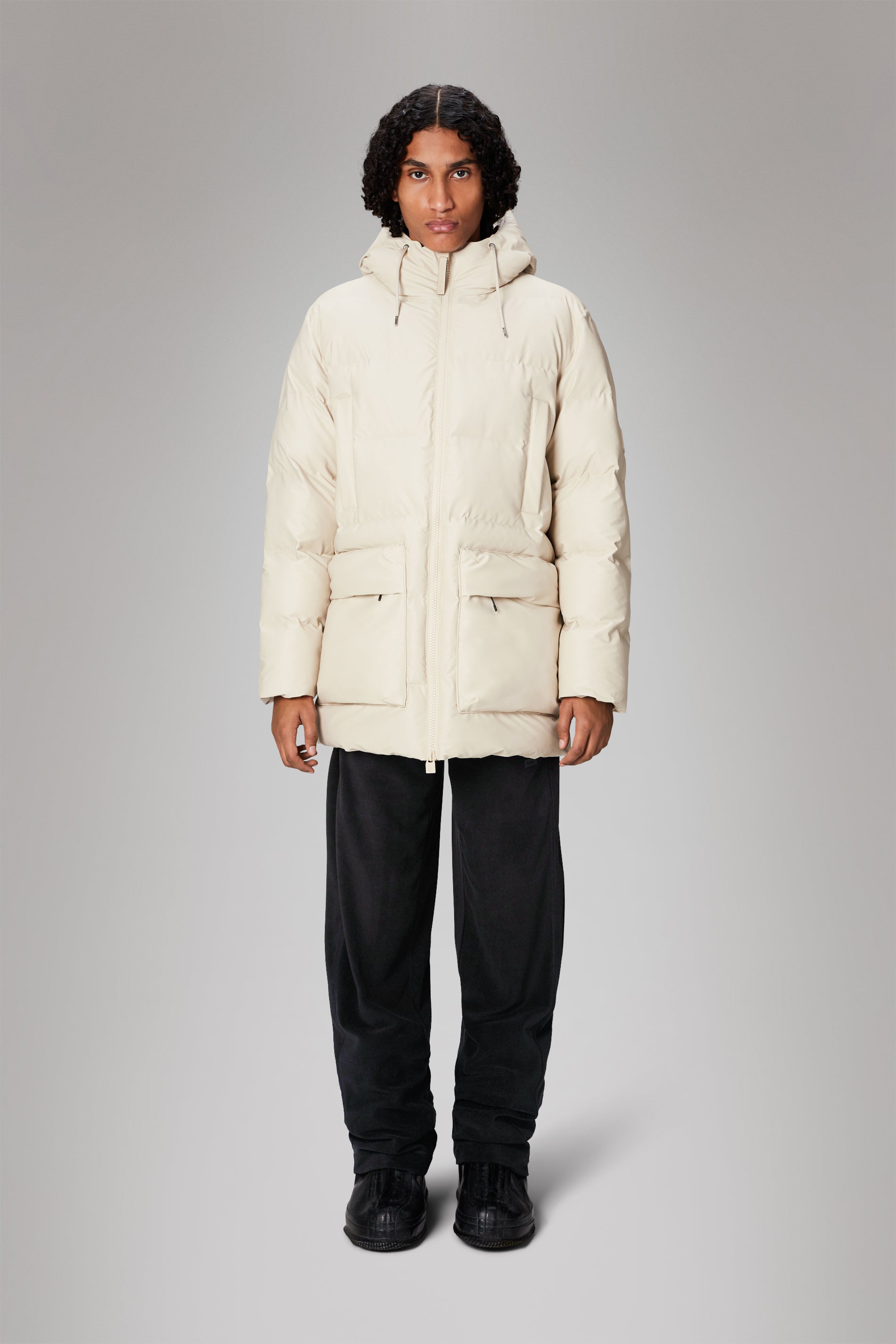 Alta Long Puffer Cargo Jacket for Men - Winter Warm Waterproof Hooded Coat with Multiple Pockets | Outdoor Hiking, Camping & Cold Weather Activities