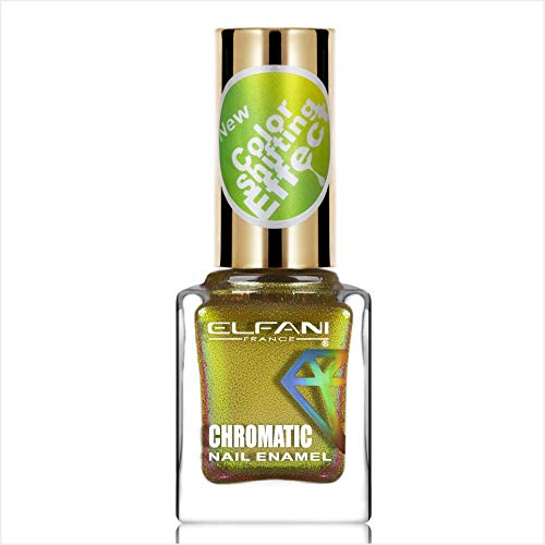 Elfani 'Flickering Gold' Multi Chrome Nail Polish - Long Lasting Metallic Shimmer Nail Lacquer for Women, Perfect for Parties, Weddings & Special Occasions