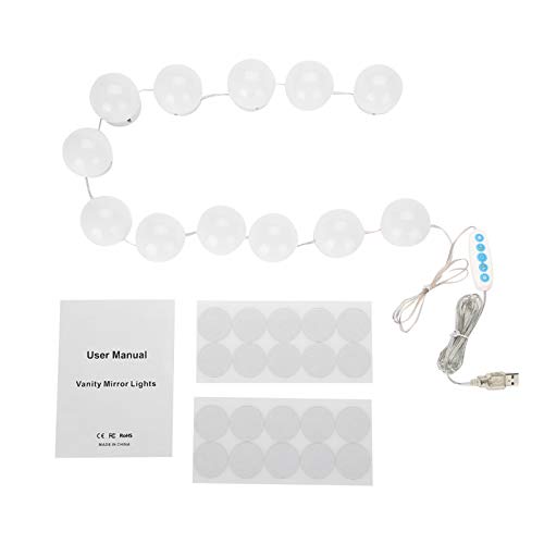 5-Level Dimmable LED Mirror Light Kit - Professional Makeup Mirror Lamp with High-Quality Materials for Makeup Artists & Beginners | Perfect for Vanity, Dressing Room & Beauty Salon Lighting