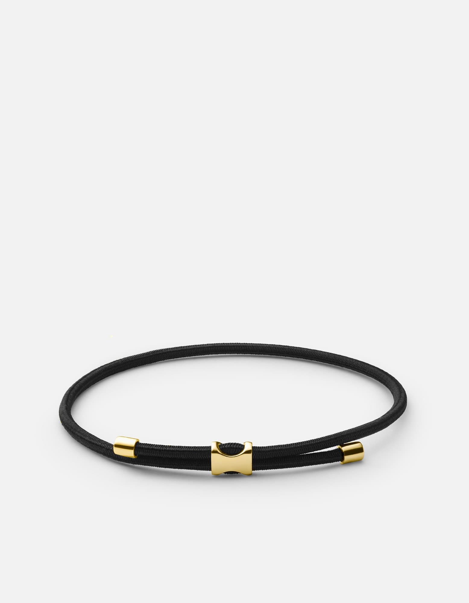 Orson Pull Bungee Rope Bracelet - Gold Vermeil Adjustable Stretch Cord Bracelet for Men & Women | Perfect for Outdoor Activities, Workouts & Everyday Wear