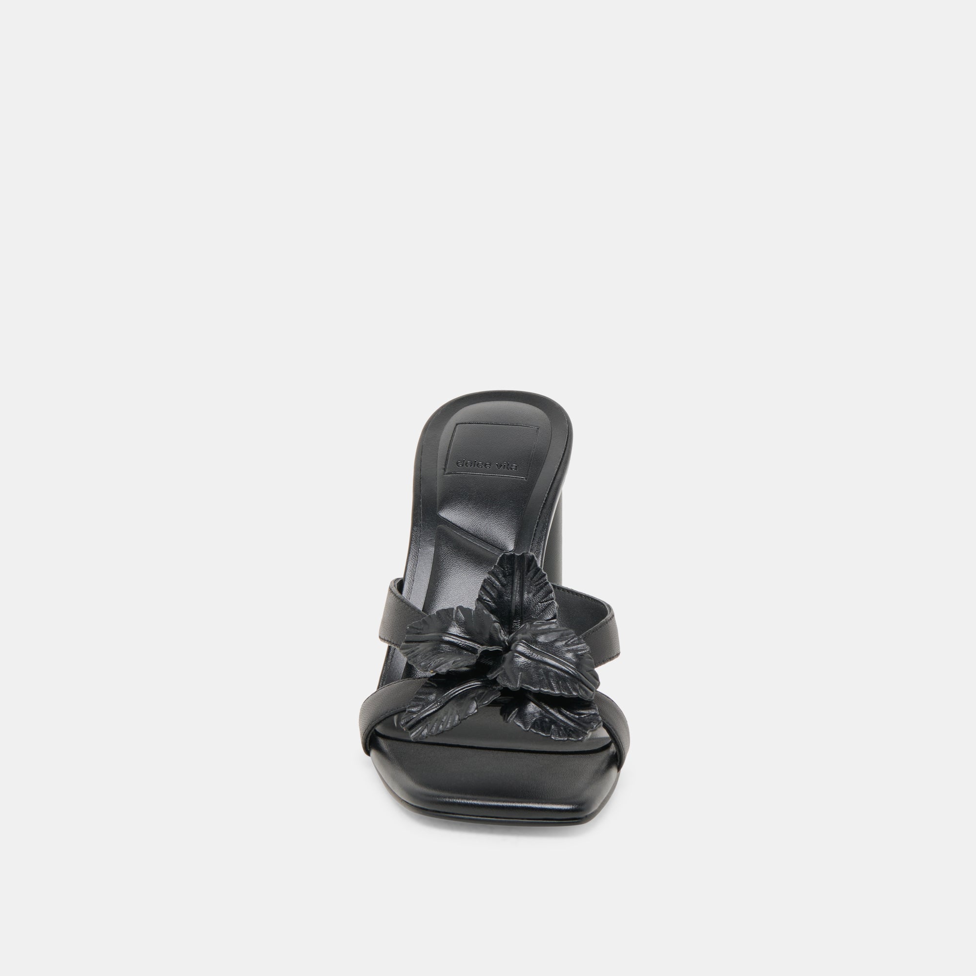NIKIL Women's Black Leather High Heels - Stylish & Comfortable Dress Shoes for Work, Party & Evening Events