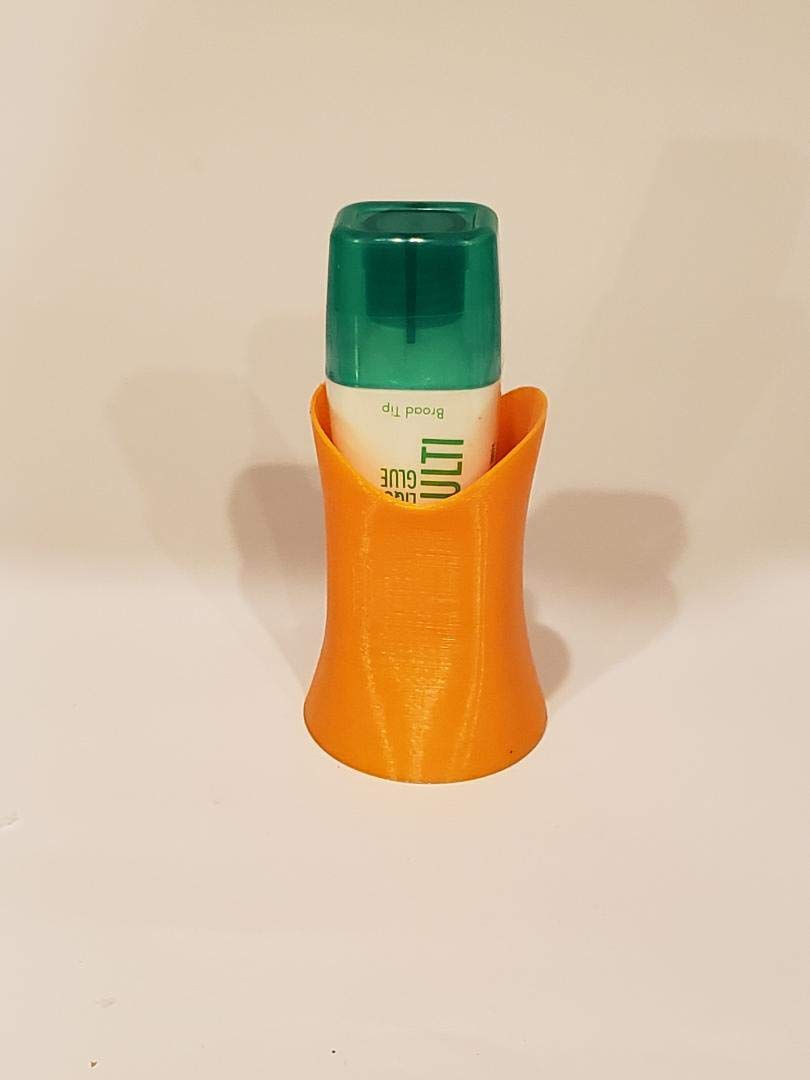 Orange Liquid Glue Holder for Tombow Glue Bottles - Secure & Portable Adhesive Organizer for Crafting, Scrapbooking & DIY Projects