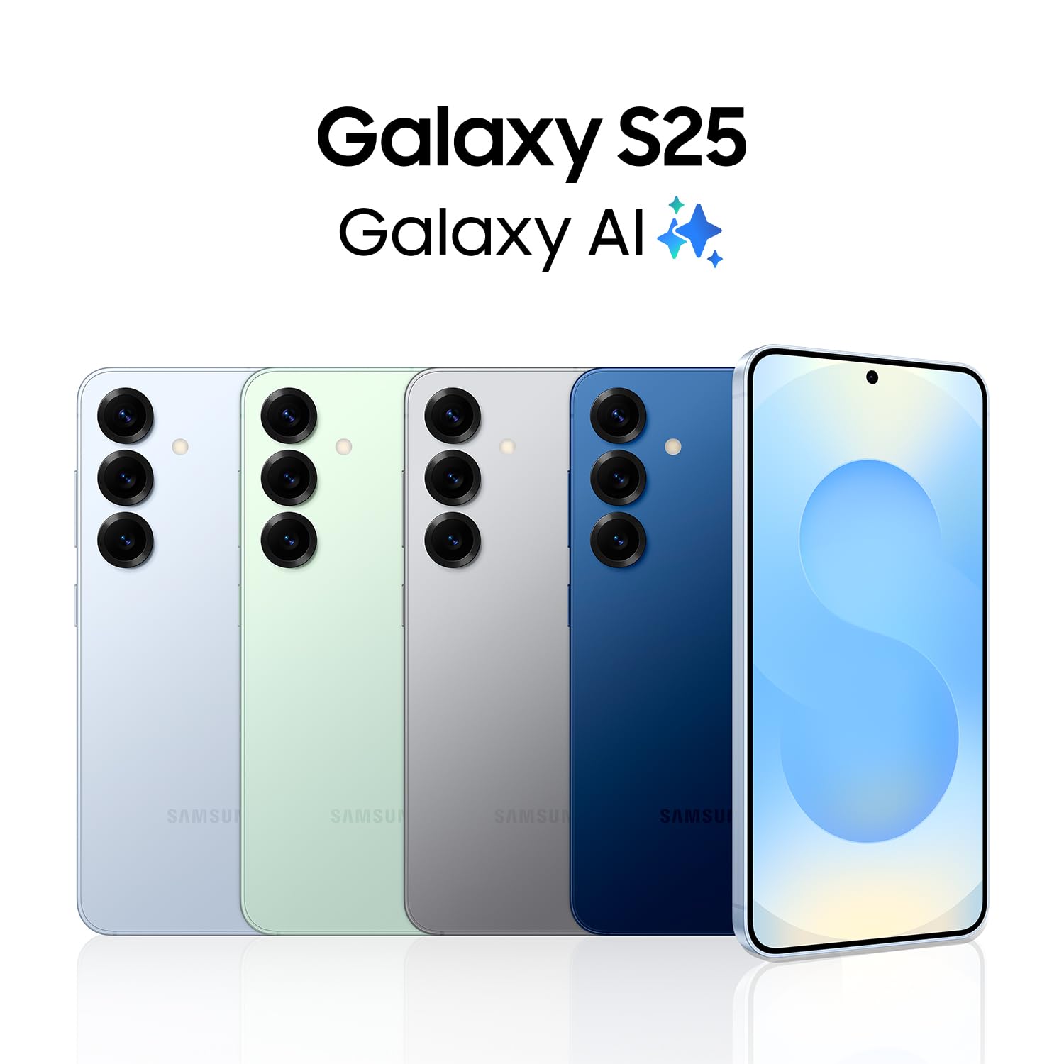 Samsung Galaxy S25 Unlocked Smartphone 128GB - AI-Powered Android Phone with ProScaler Display, Fast Processor & Long Battery Life - US 1 Year Warranty (Mint Green) - Perfect for Business, Travel & Photography