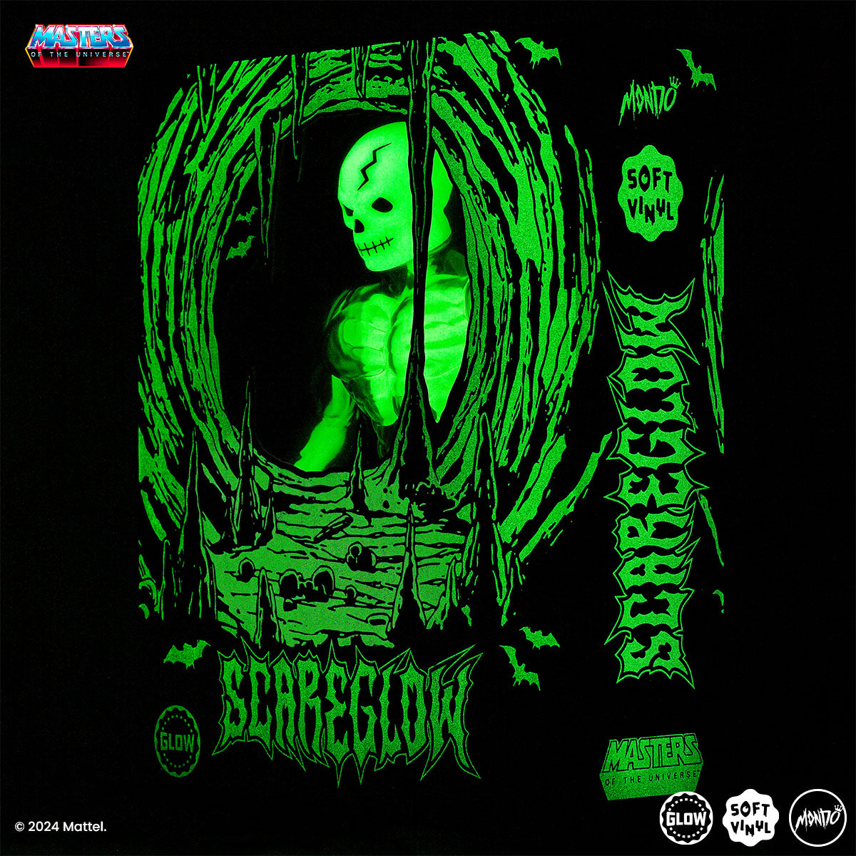 Masters of the Universe Scareglow Soft Vinyl Figure - Limited Timed Edition Collectible Toy for Display & Gift Giving