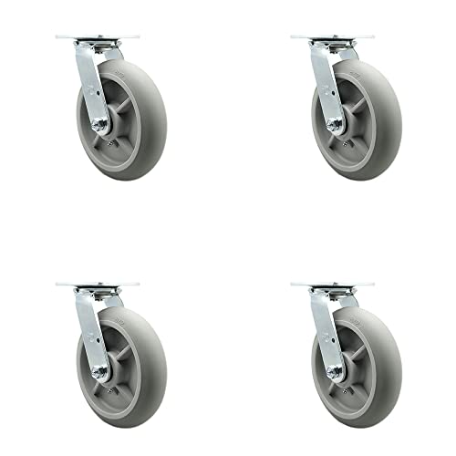 4 Swivel - No Brake - Gray