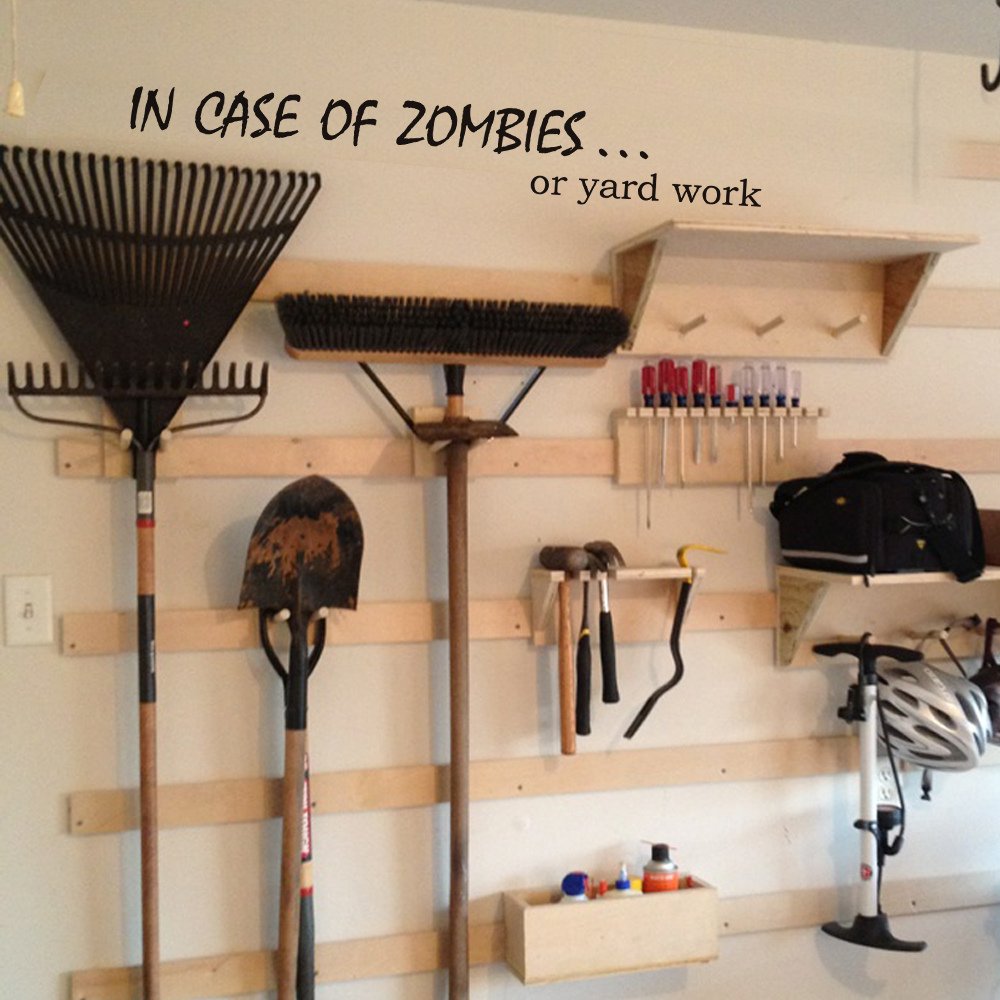 Funny Zombie Apocalypse Wall Decal - Vinyl Sticker for Home, Office & Halloween Decor - Perfect for Horror Fans & Party Decorations